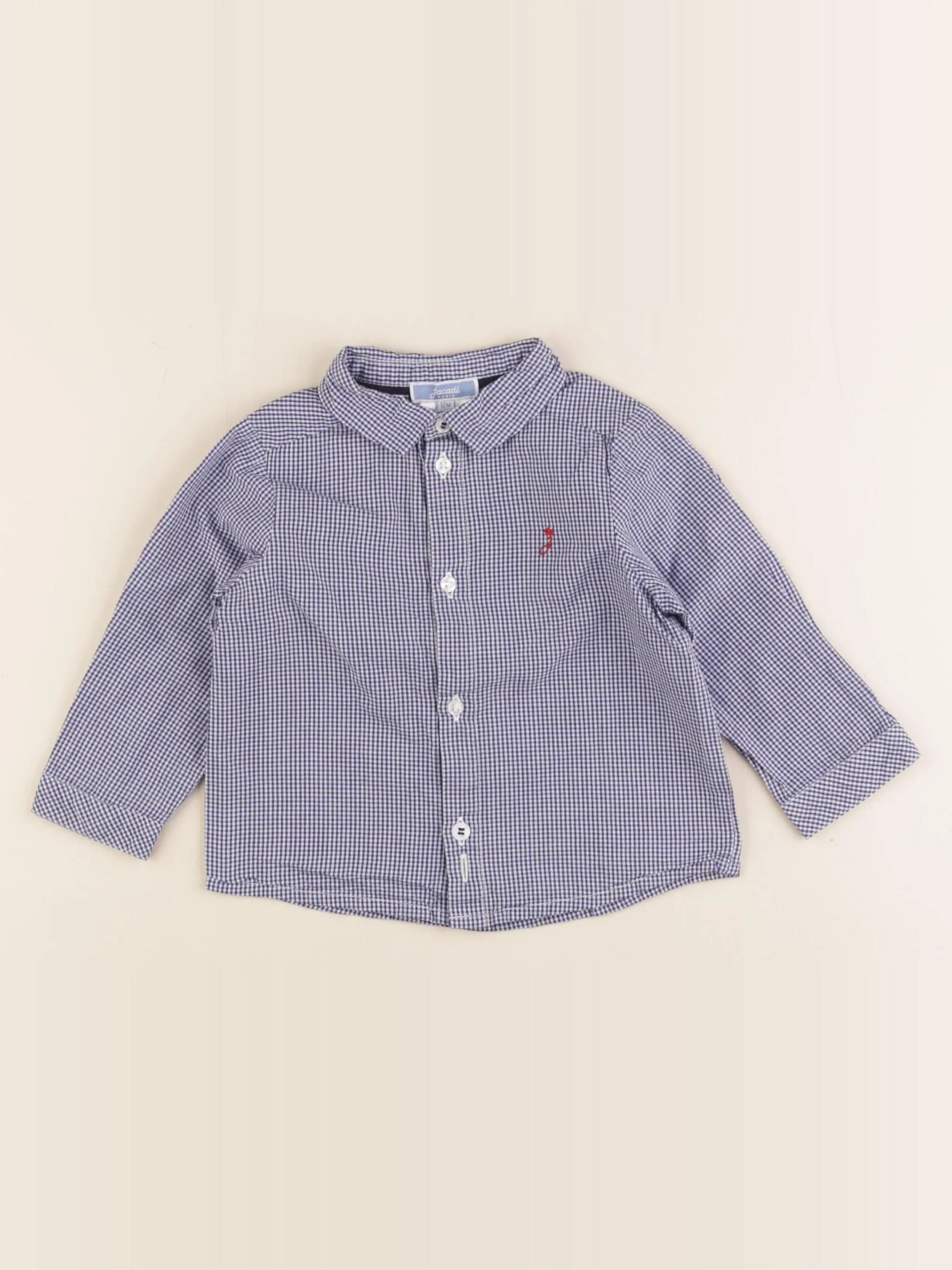 Jacadi - chemise bleu - 12 mois