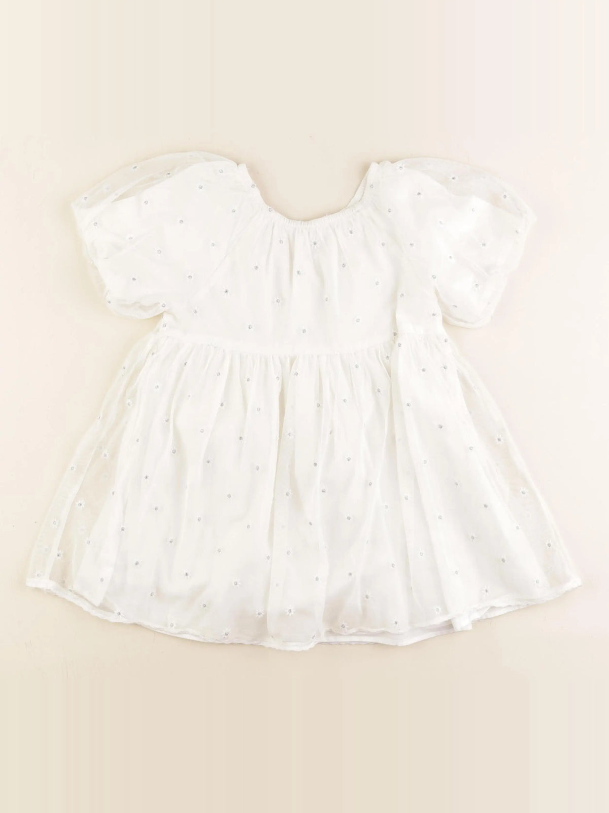 Zara - robe blanc - 2/3 ans