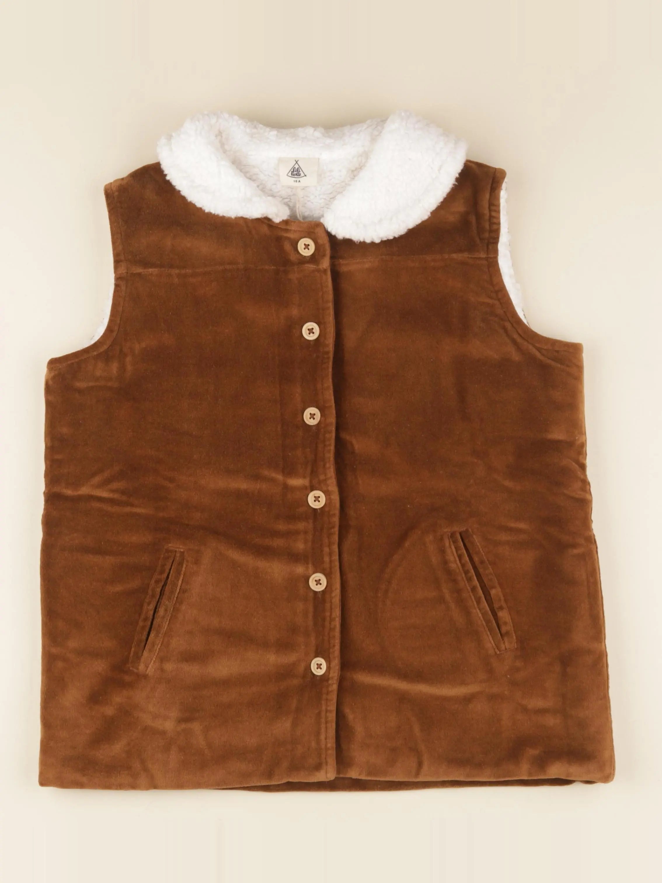 Doudoune sans manches velours Joseph