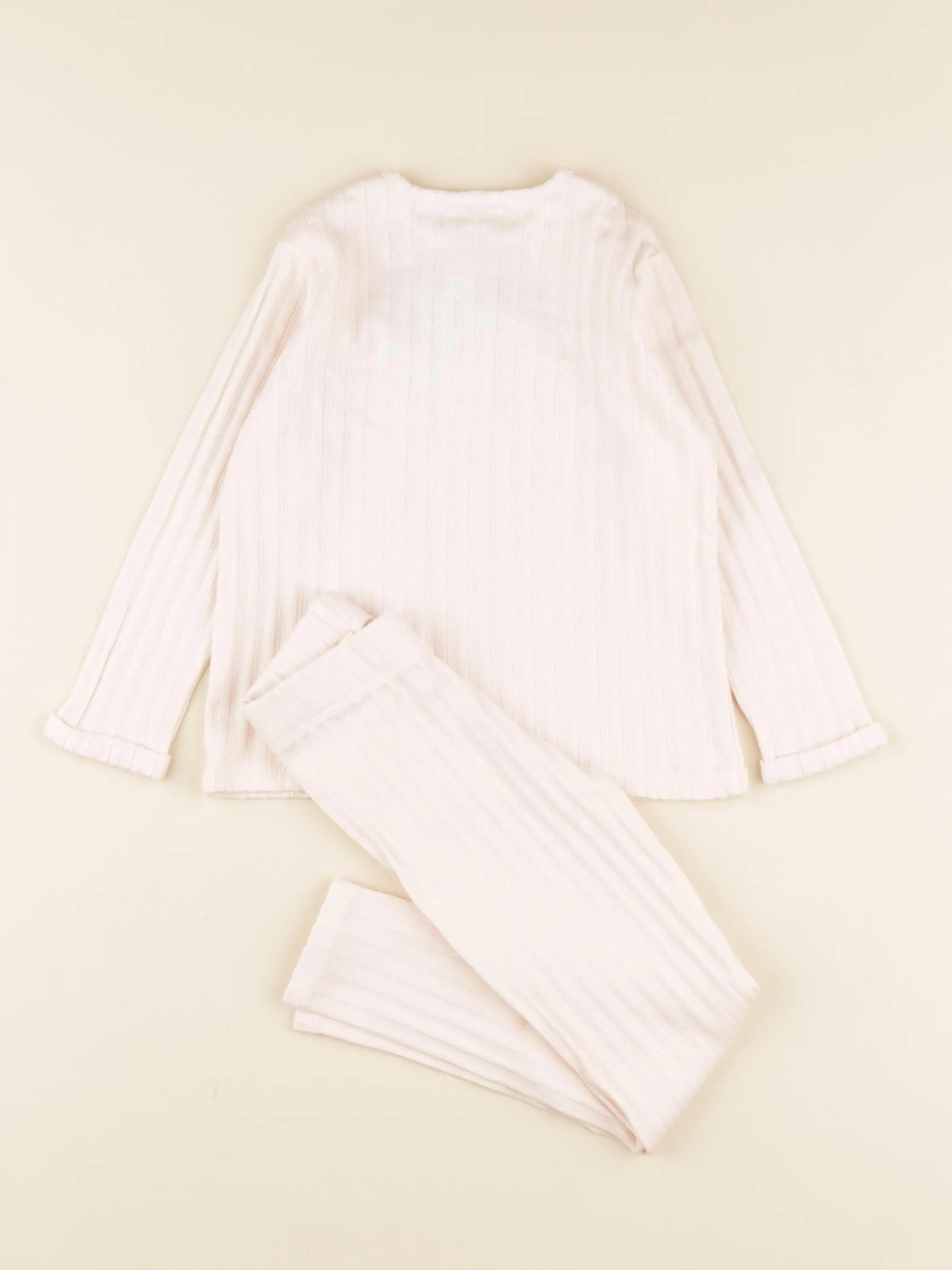 Pyjama coton Oscar rose poudré