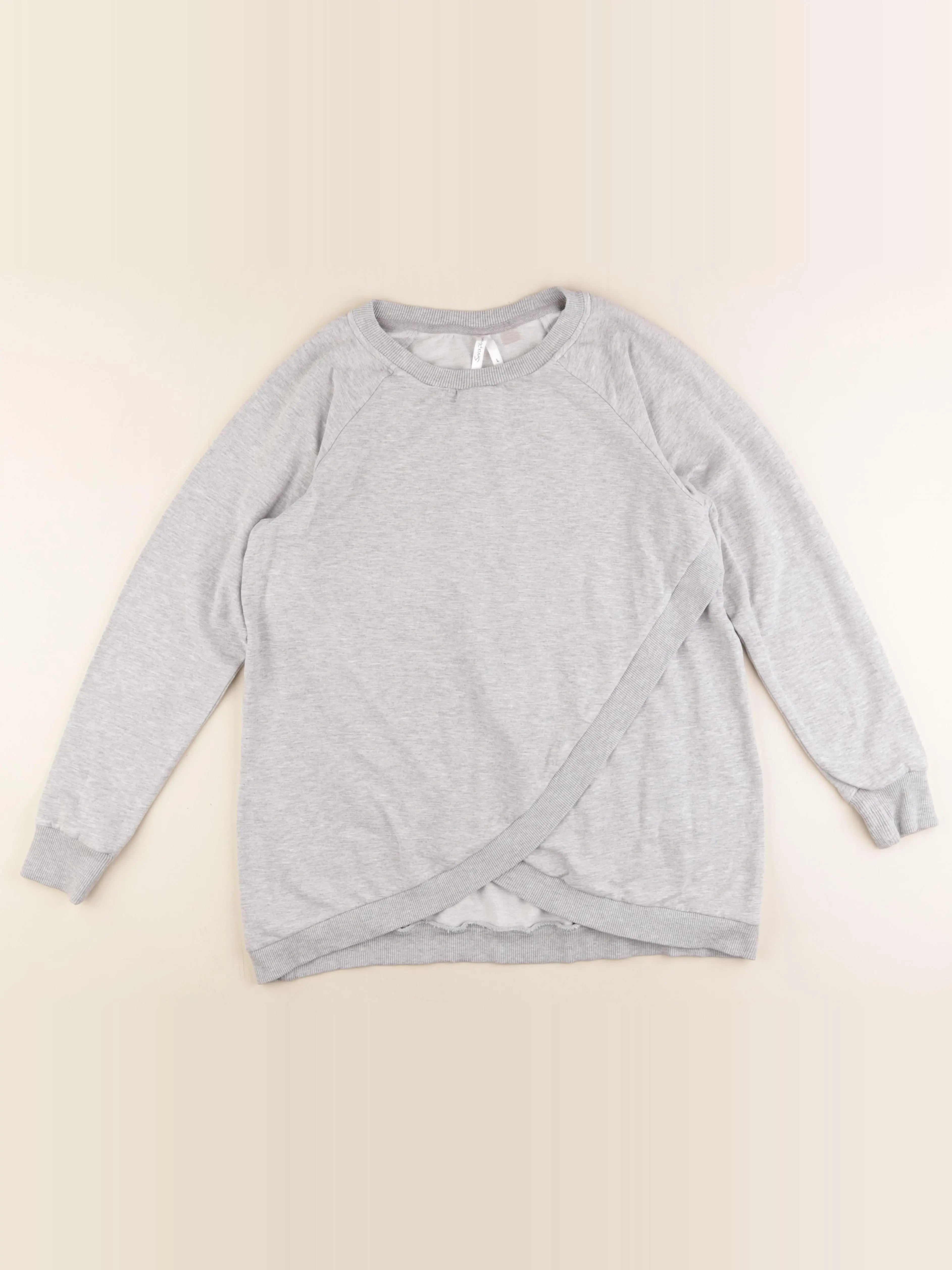 Seraphine - sweat grossesse gris - l