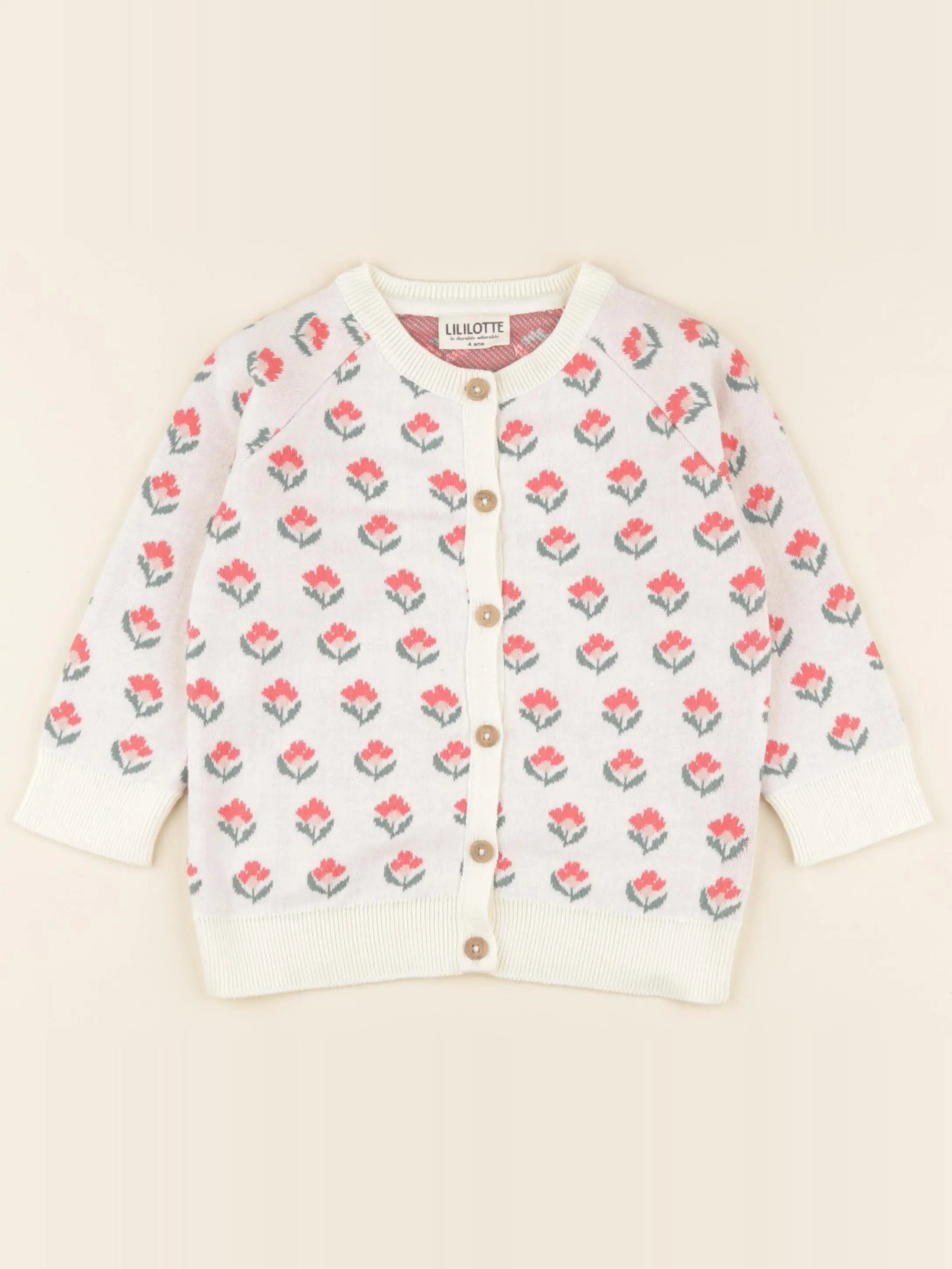 Gilet Victoire jacquard fleuri