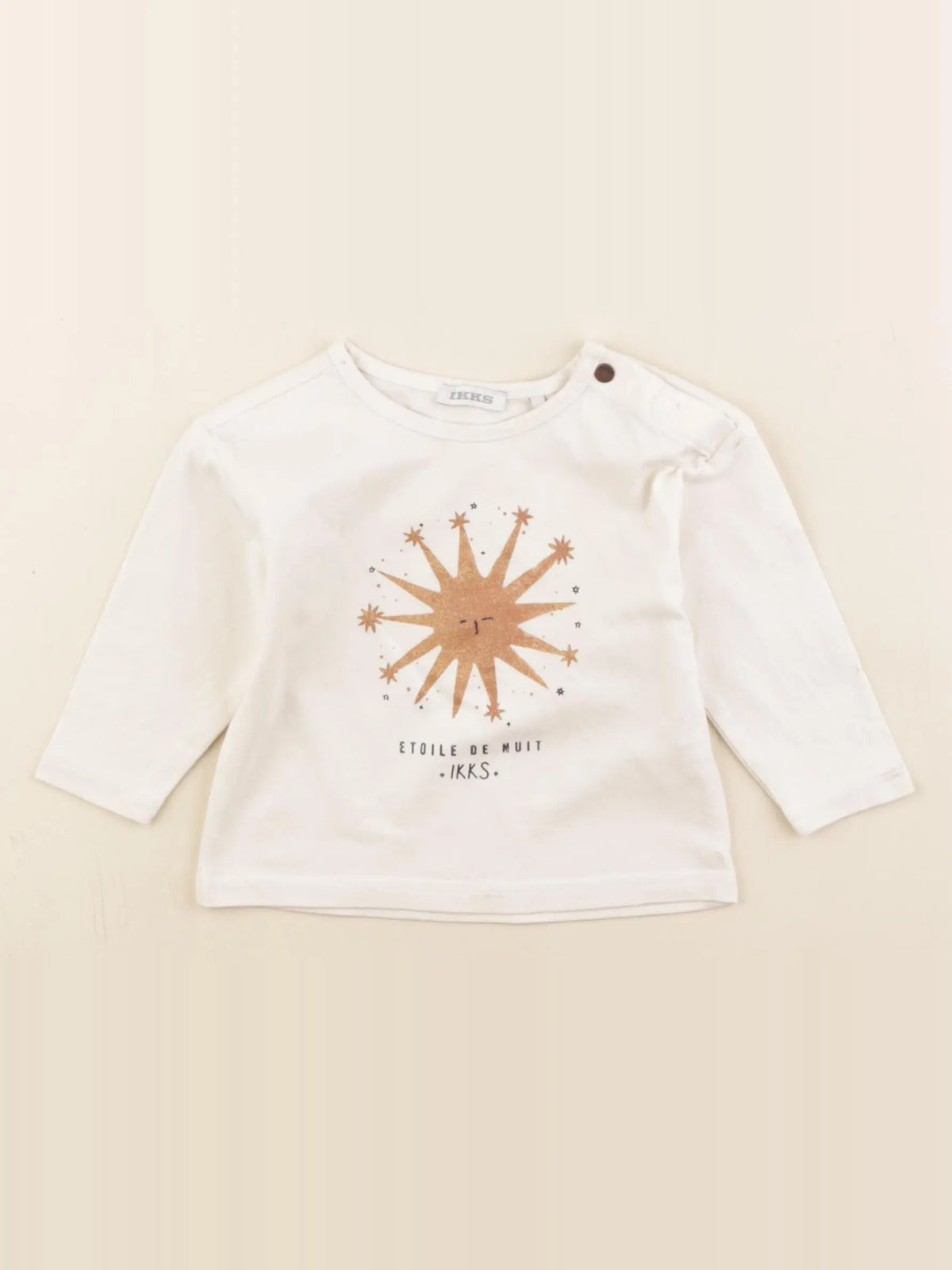 IKKS - tee-shirt beige - 6 mois