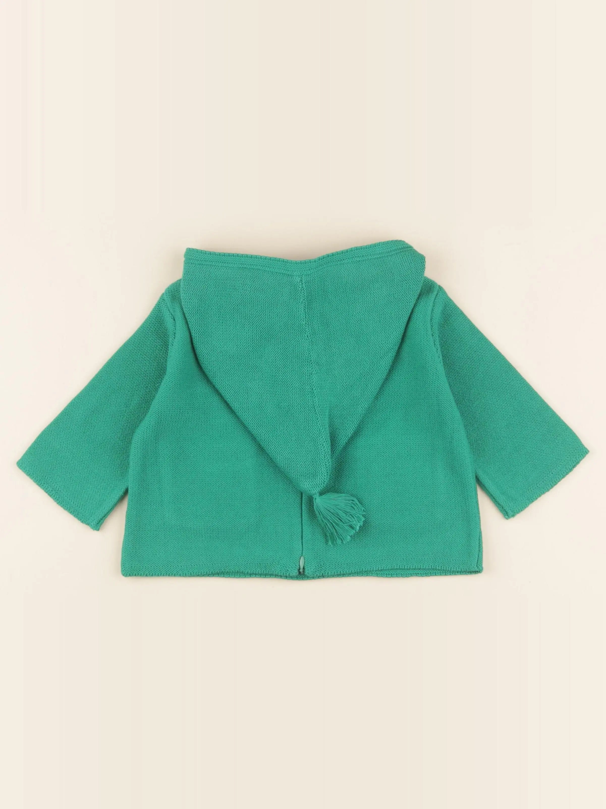 Burnou Anatole tricot vert