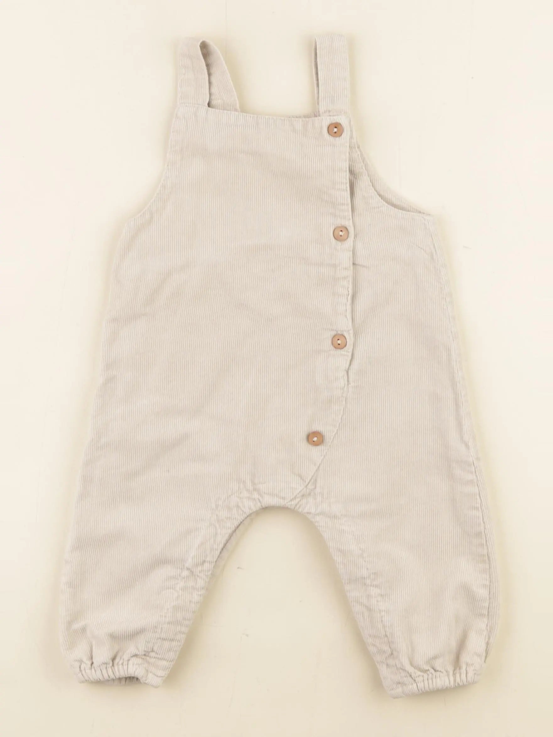 Zara - salopette beige - 6/9 mois