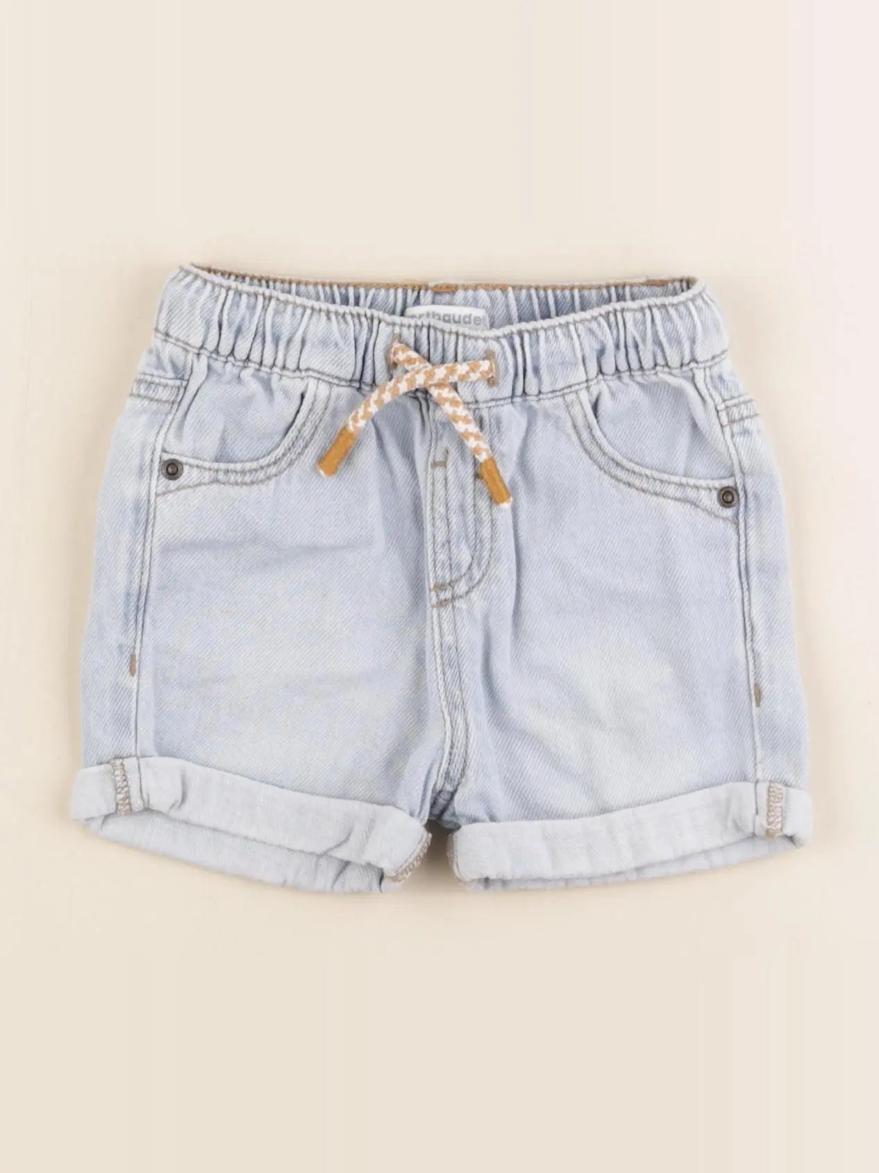 Vertbaudet - short bleu - 12 mois