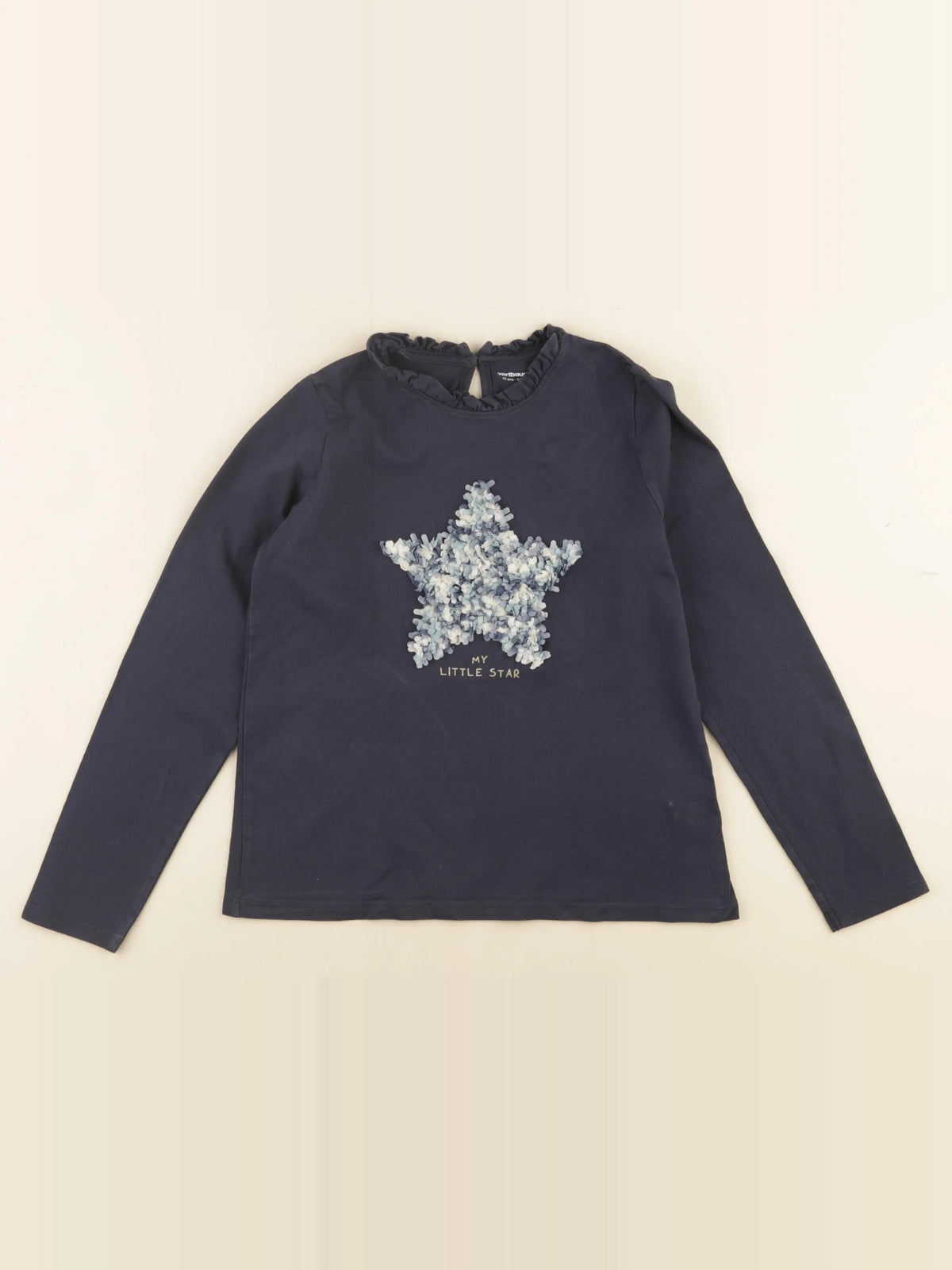 Vertbaudet - tee-shirt bleu - 10 ans