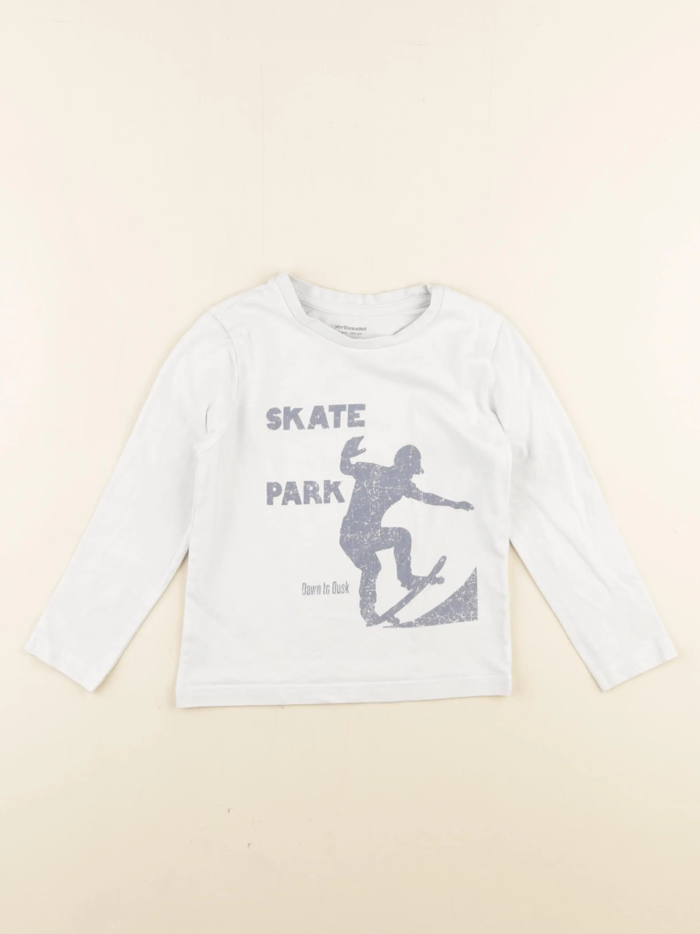 Vertbaudet - tee-shirt bleu - 4 ans