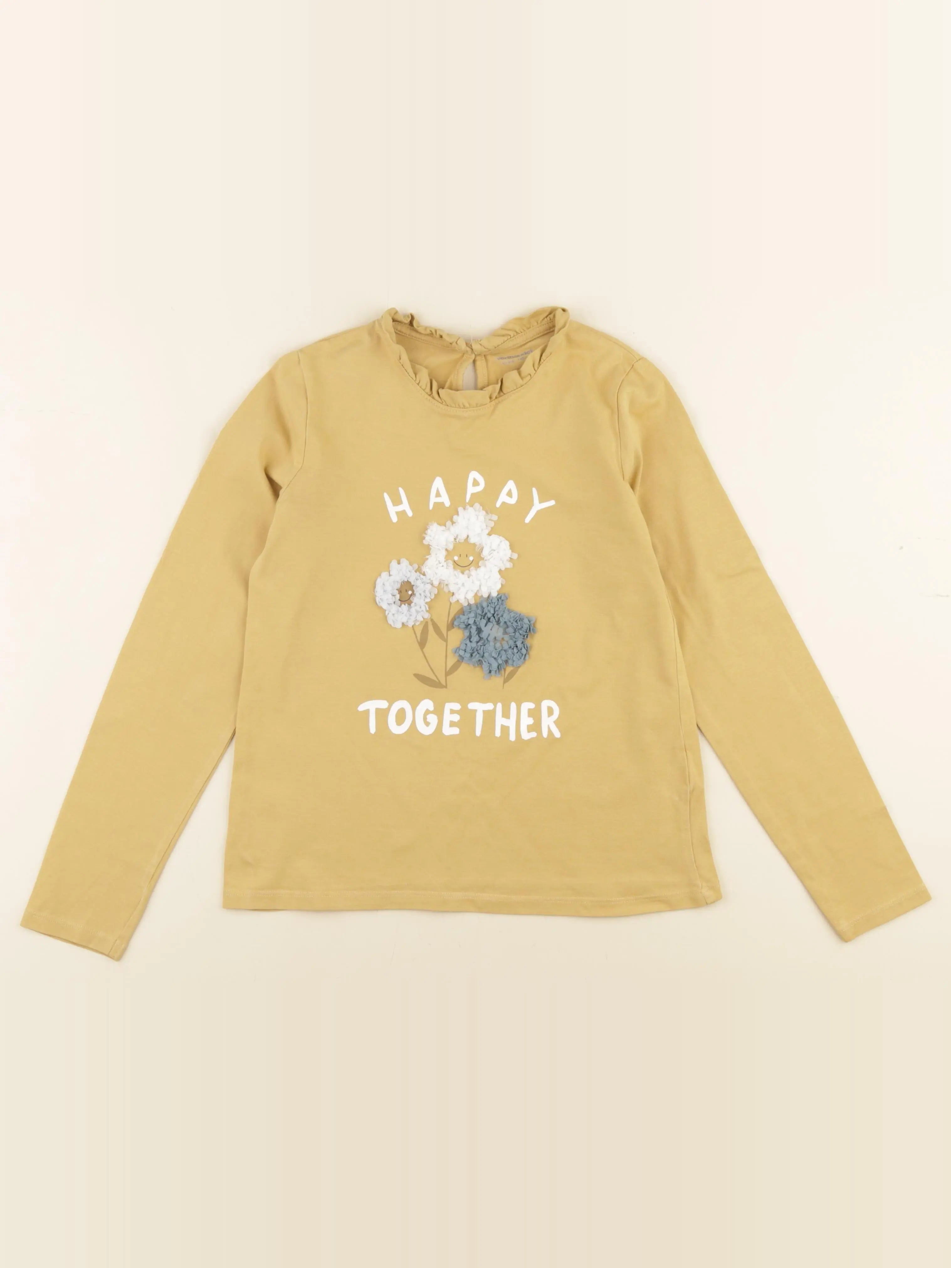 Vertbaudet - tee-shirt jaune - 10 ans