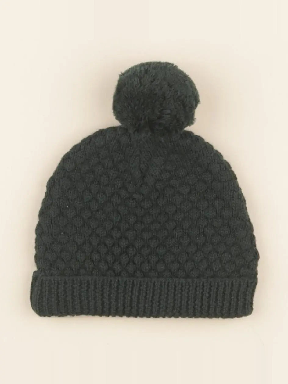 Bonnet Basile tricot vert sapin
