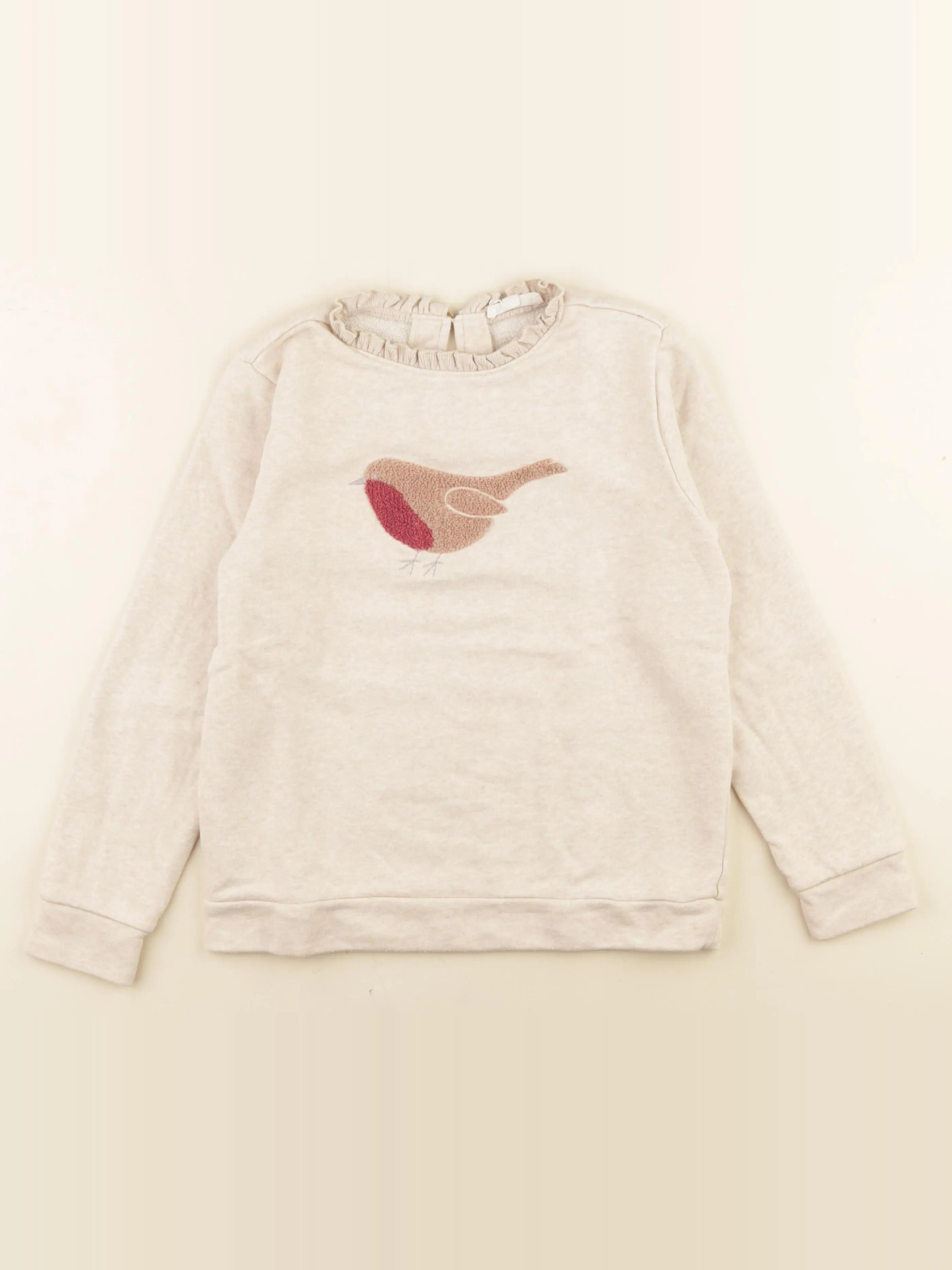 Buissonnière - sweat beige - 10/11 ans