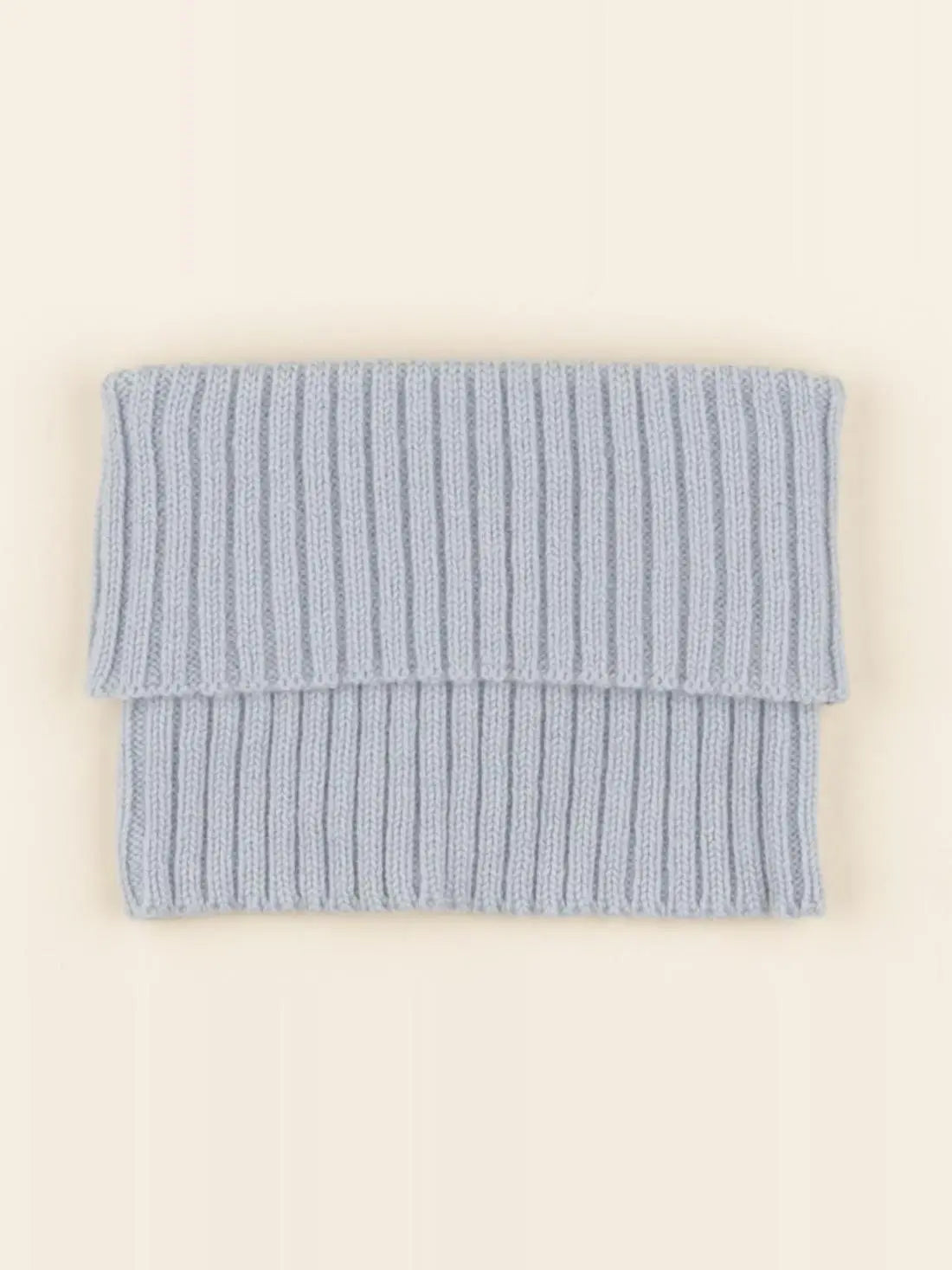 Tour de cou Gaston tricot bleu chiné