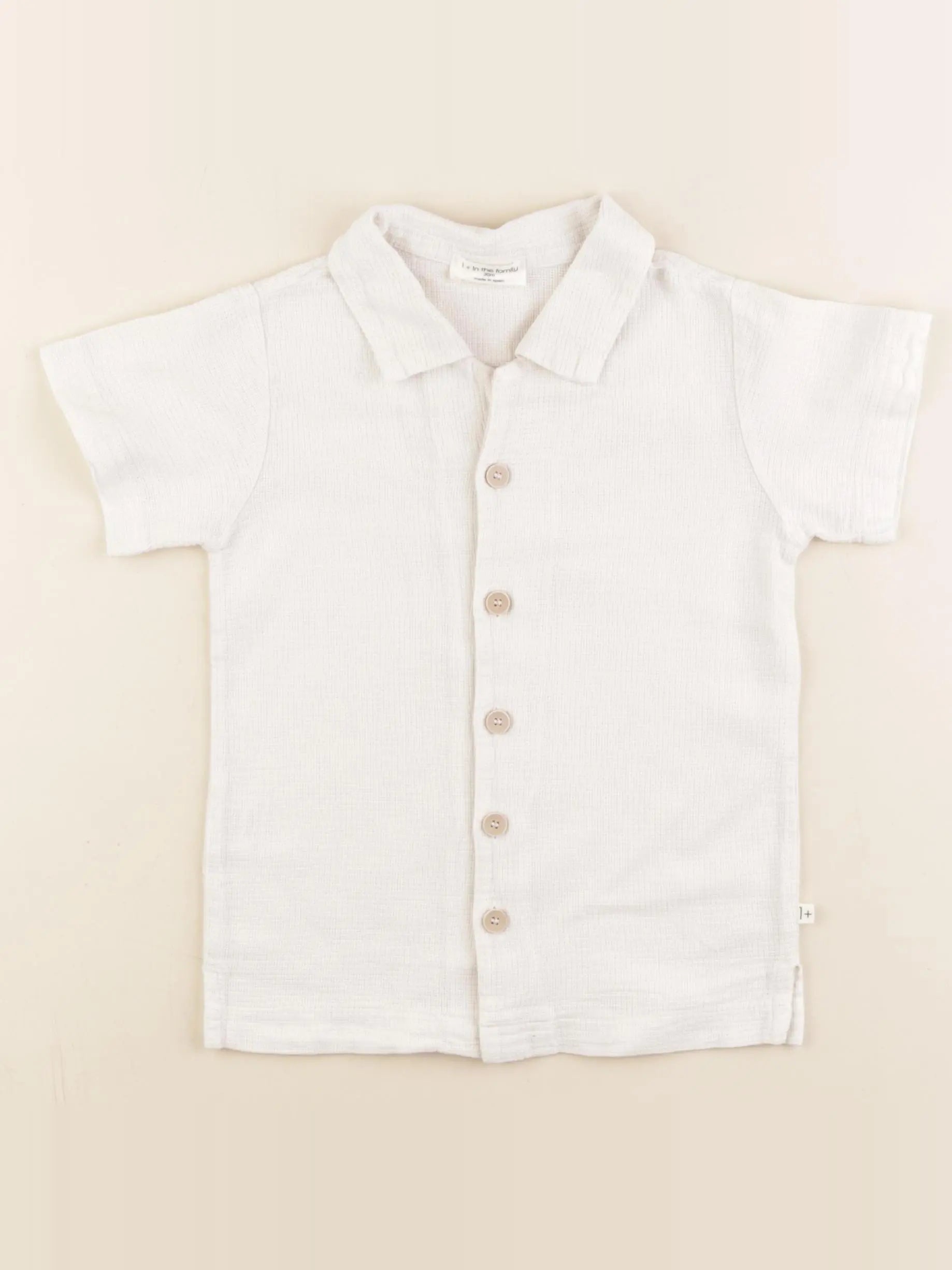1+ In the family - chemise blanc - 36 mois