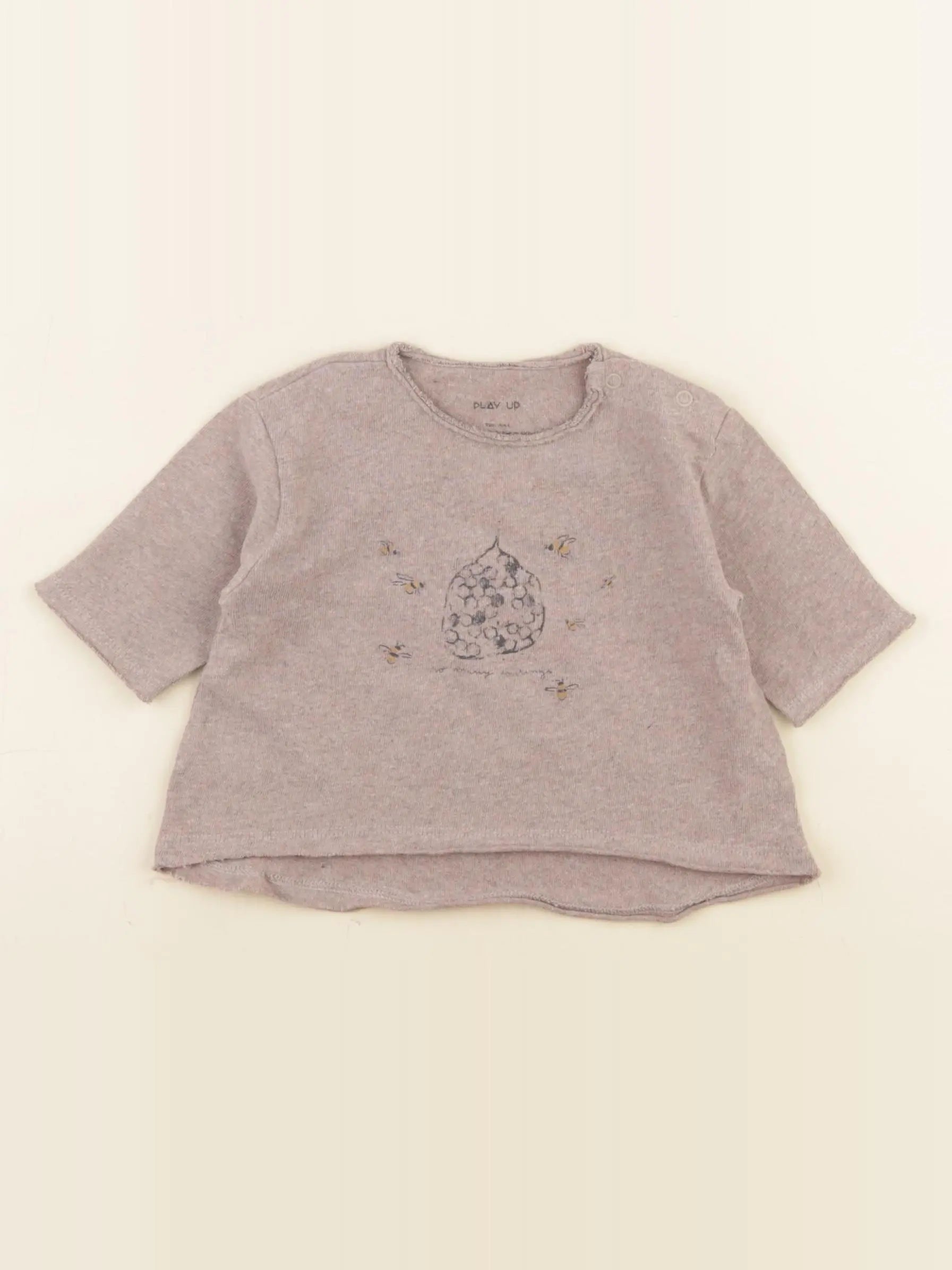 Play Up - tee-shirt marron - 3 mois