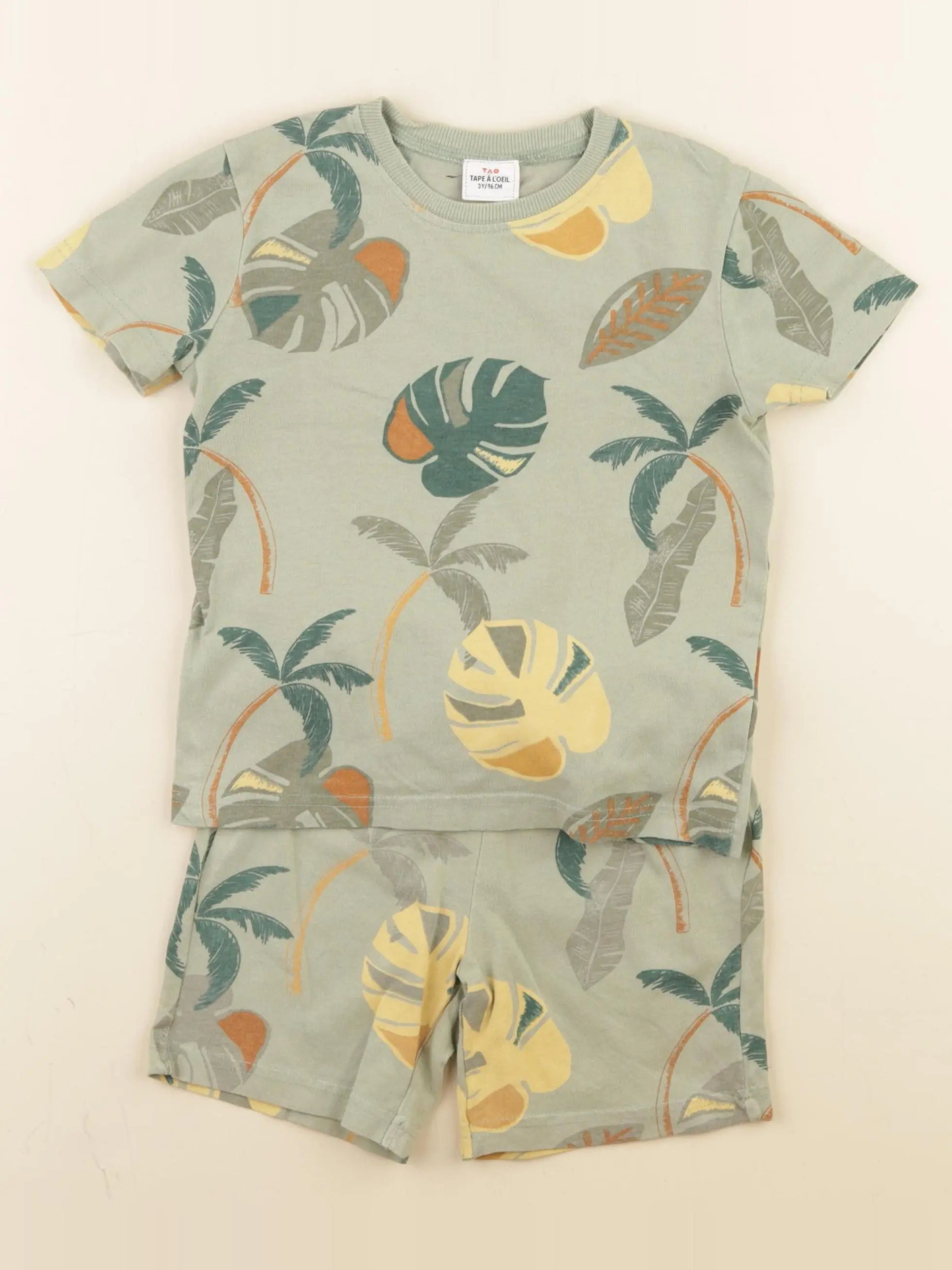 Tape à l'oeil - pyjama coton vert - 3 ans