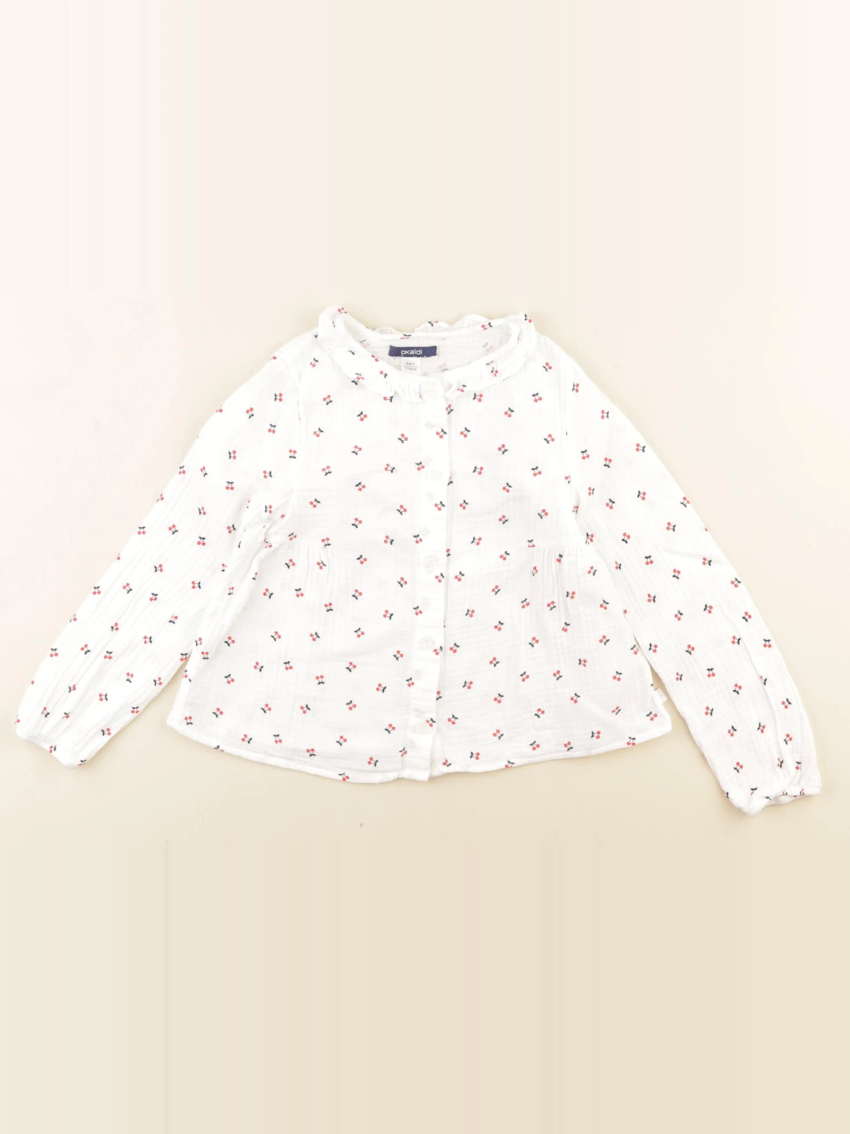Okaidi - blouse blanc - 6 ans