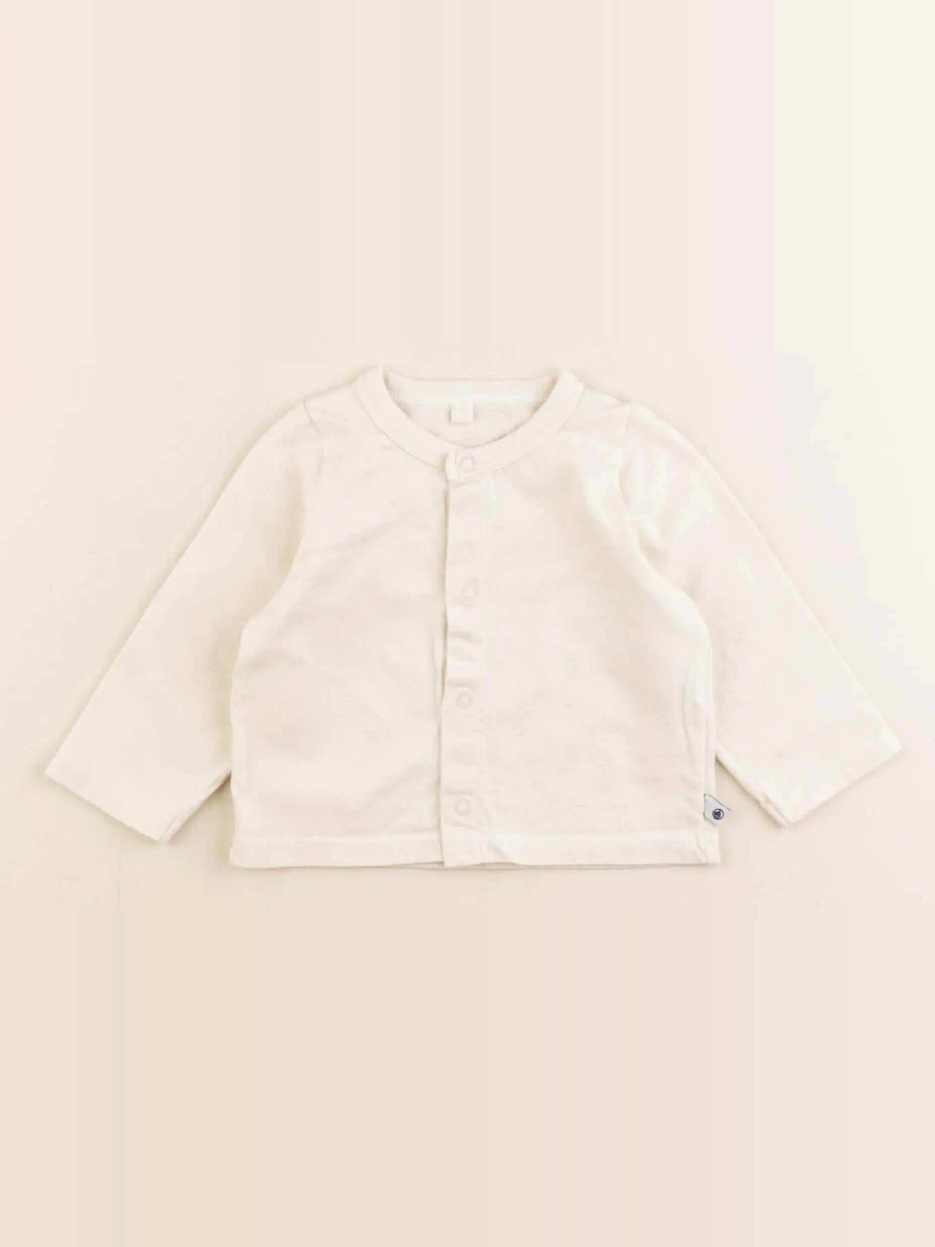 Petit Bateau - tee-shirt beige - 6 mois