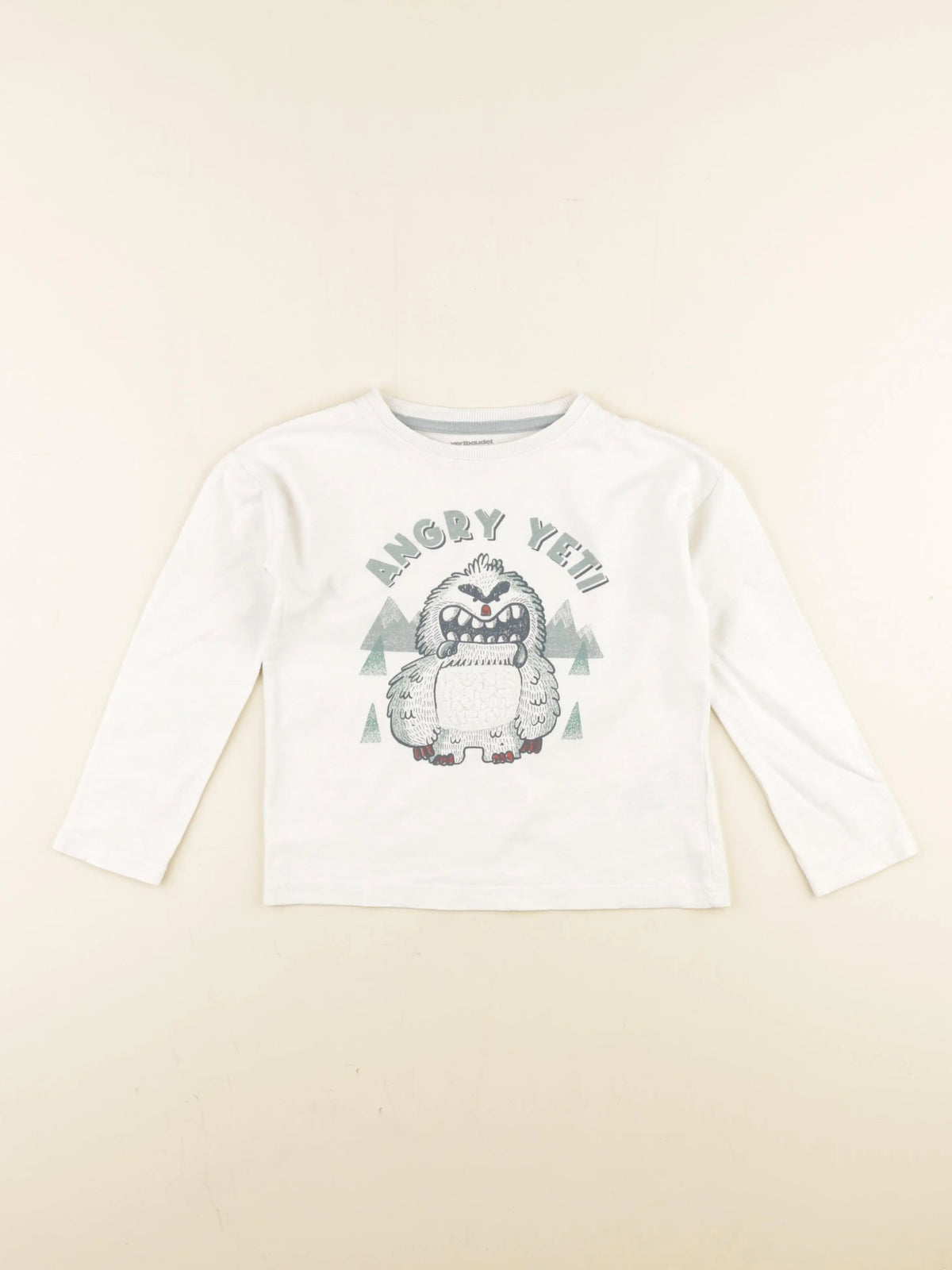 Vertbaudet - tee-shirt blanc - 5 ans