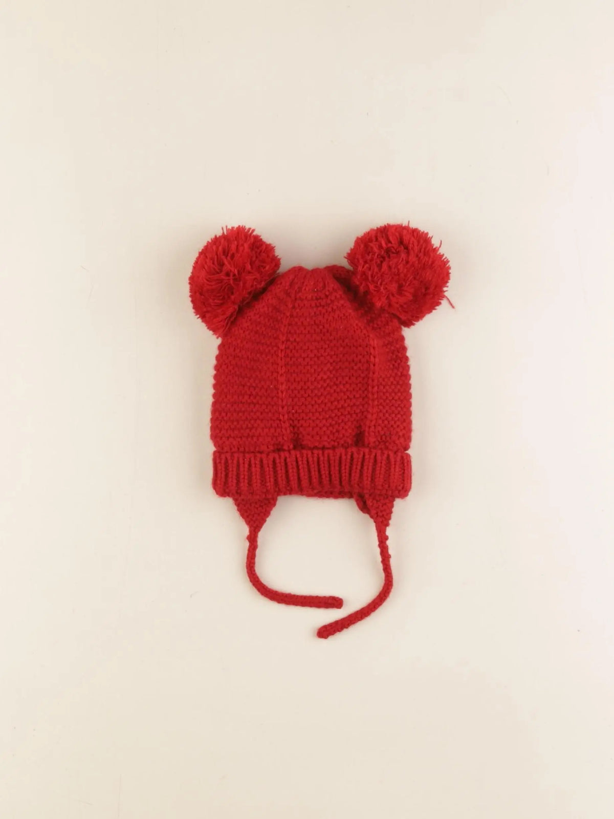 Vertbaudet - bonnet rouge - 3/6 mois