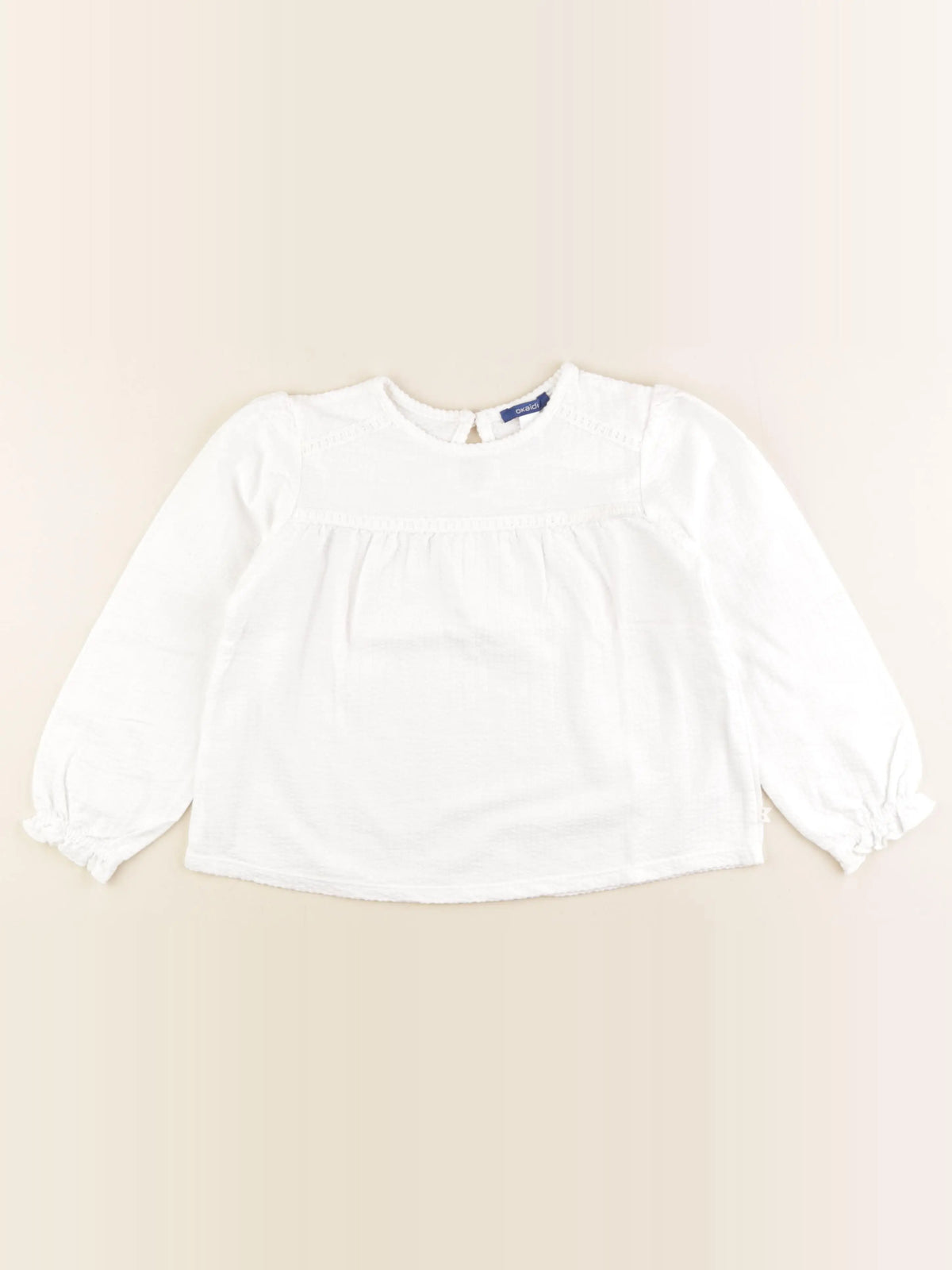 Okaidi - blouse blanc - 5 ans