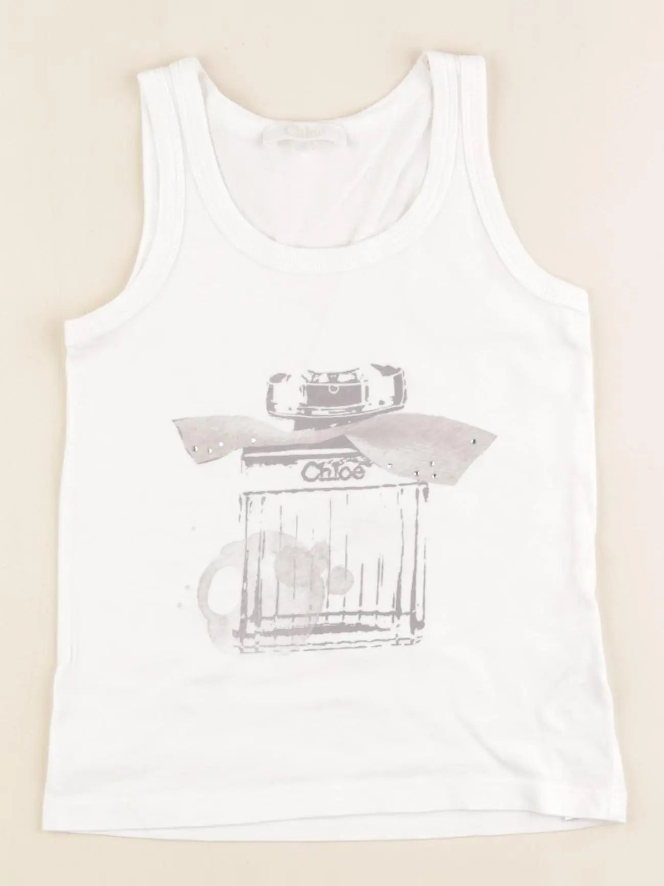 Chloé - débardeur blanc - 5 ans