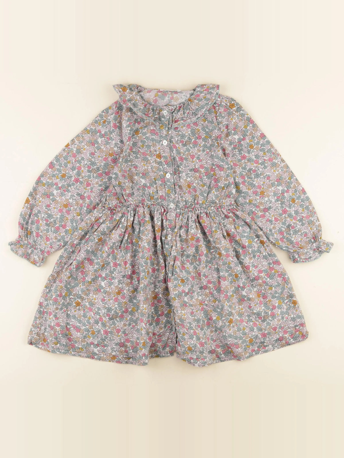 Monoprix - robe vert - 6 ans