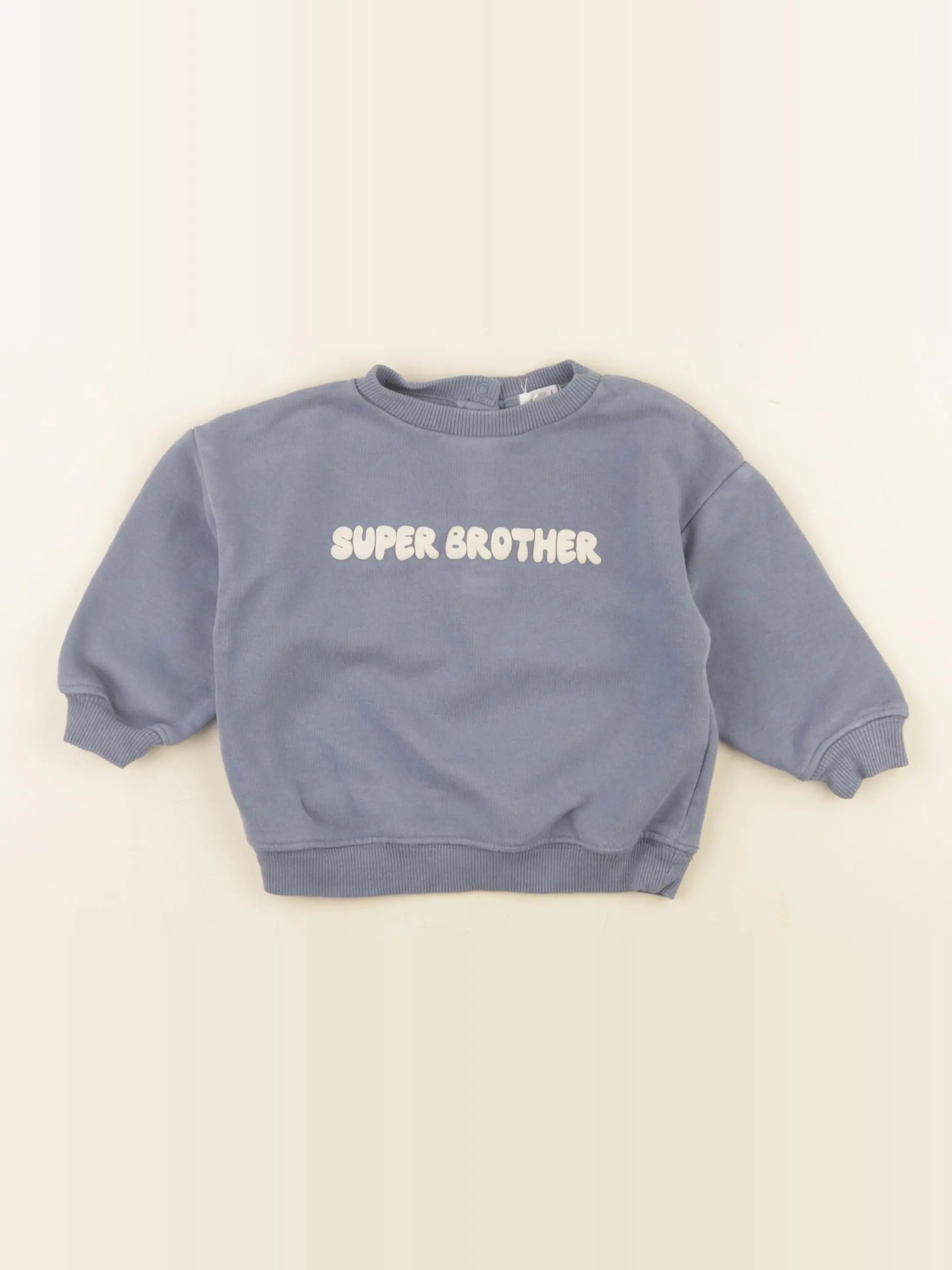 Vertbaudet - sweat bleu - 12 mois