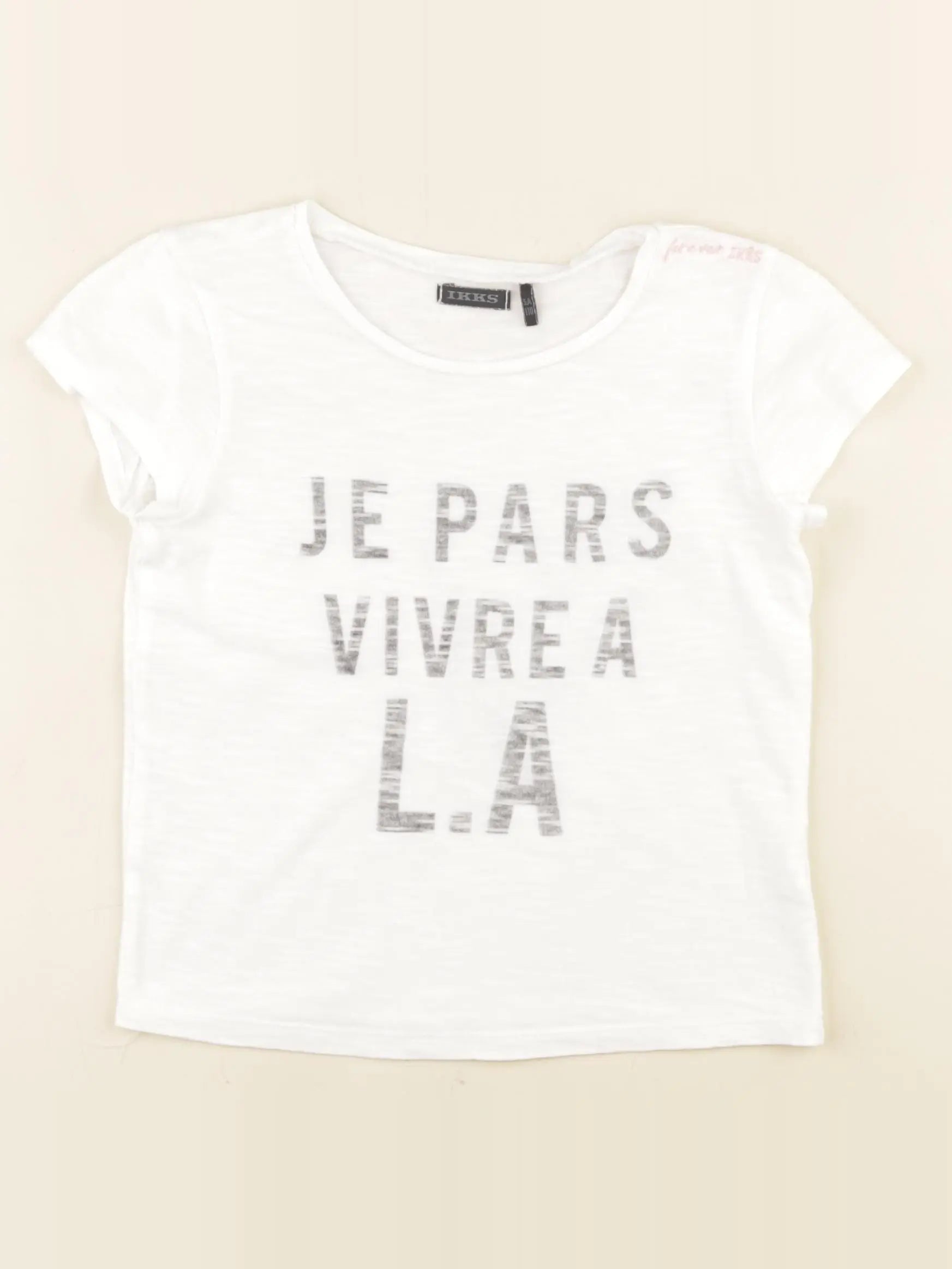 IKKS - tee-shirt blanc - 5 ans