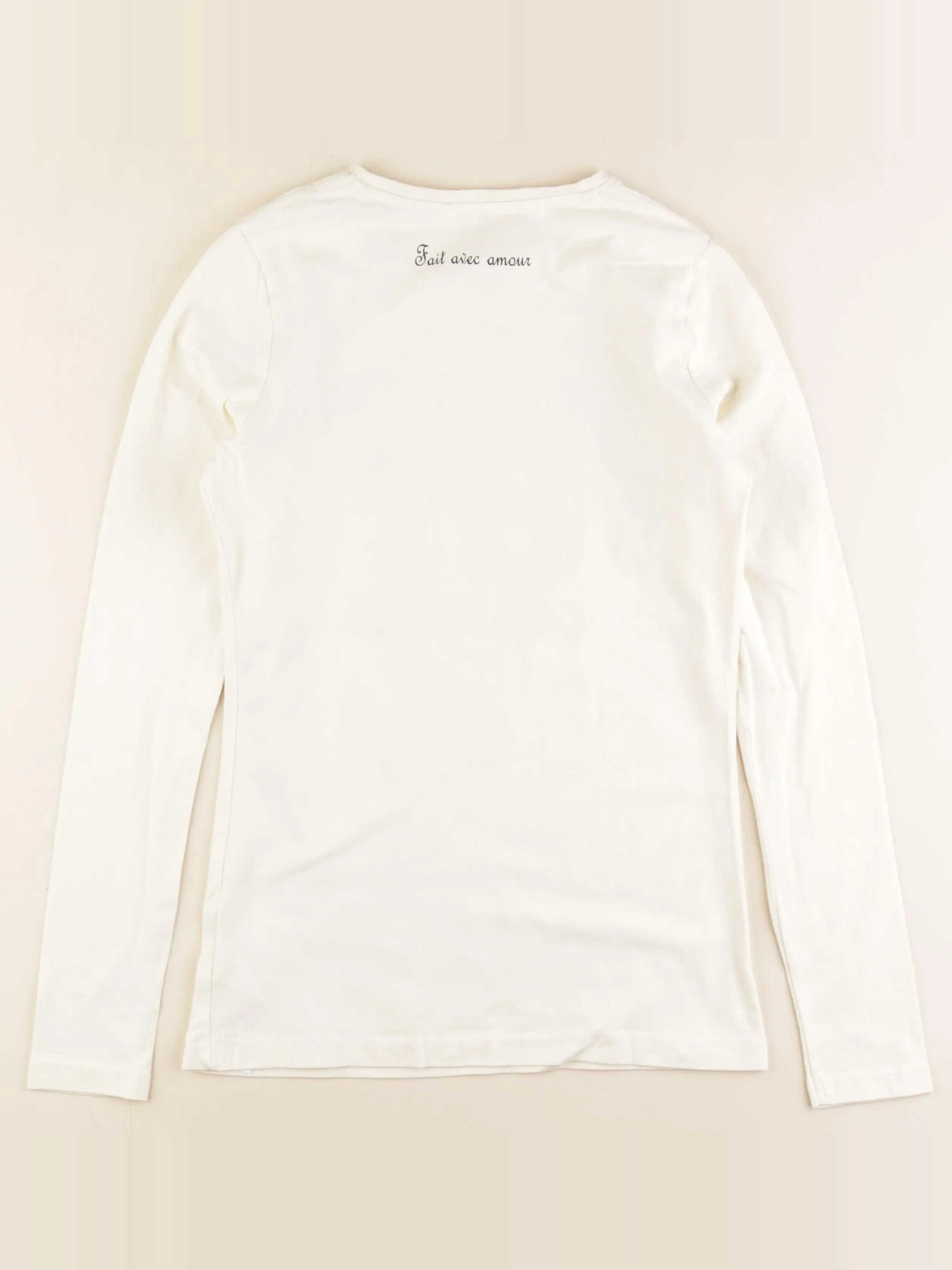Name it - tee-shirt imprimé au dos beige, or - 13/14 ans