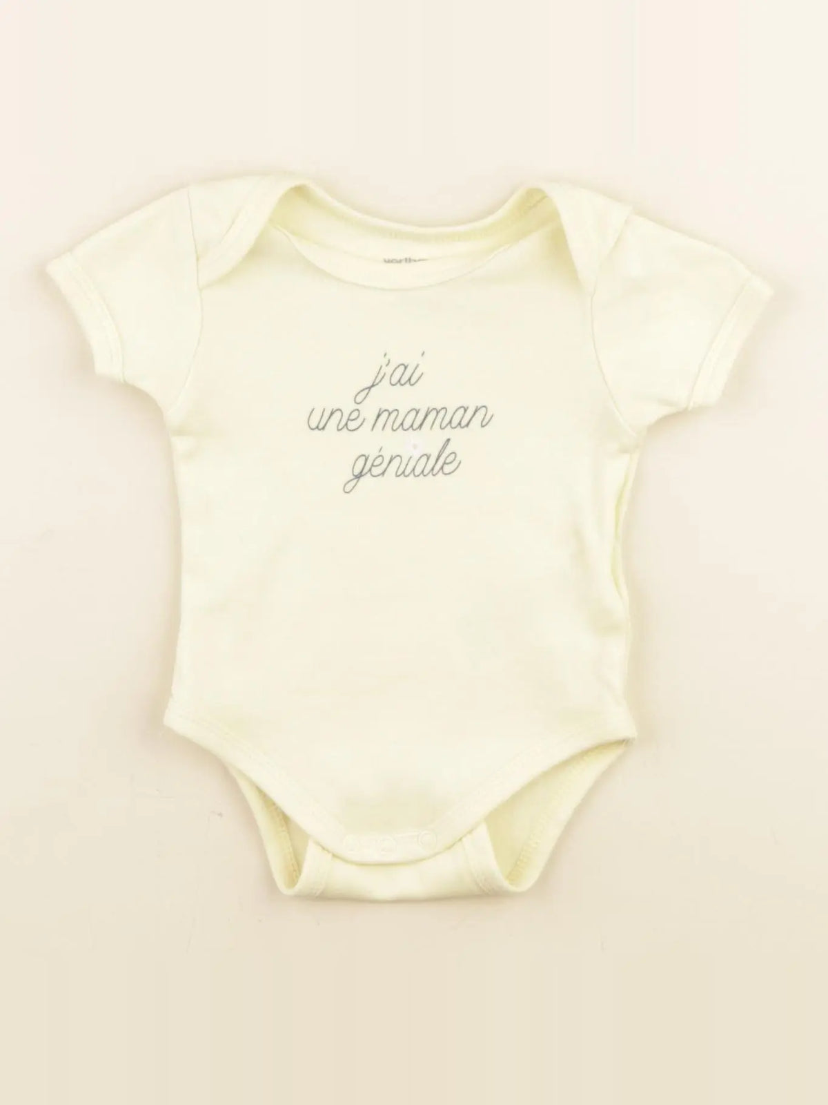 Vertbaudet - body jaune - 3 mois