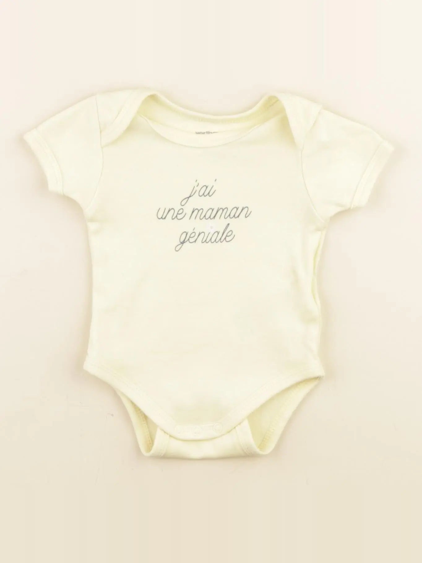 Vertbaudet - body jaune - 3 mois