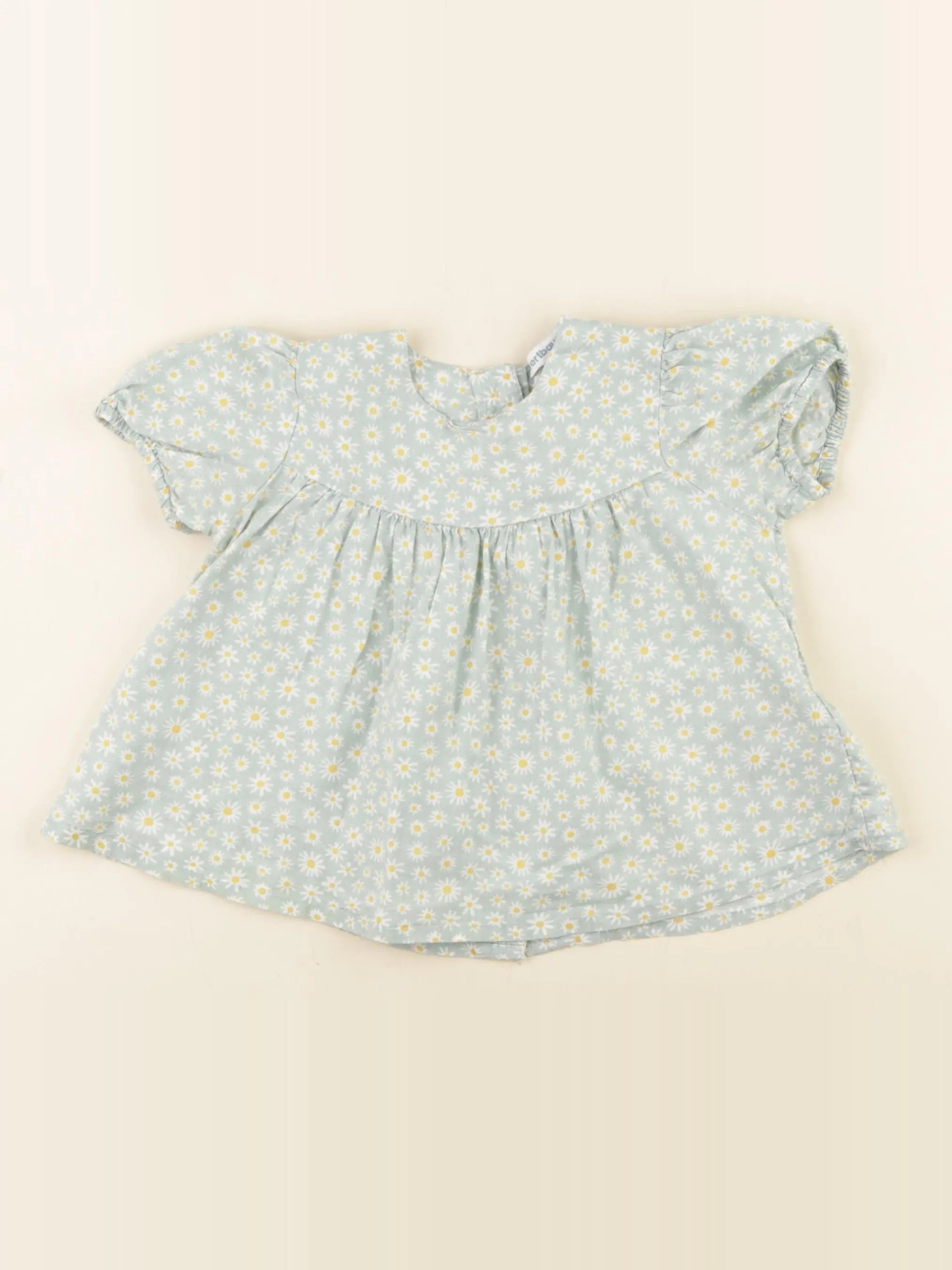 Vertbaudet - blouse vert - 18 mois