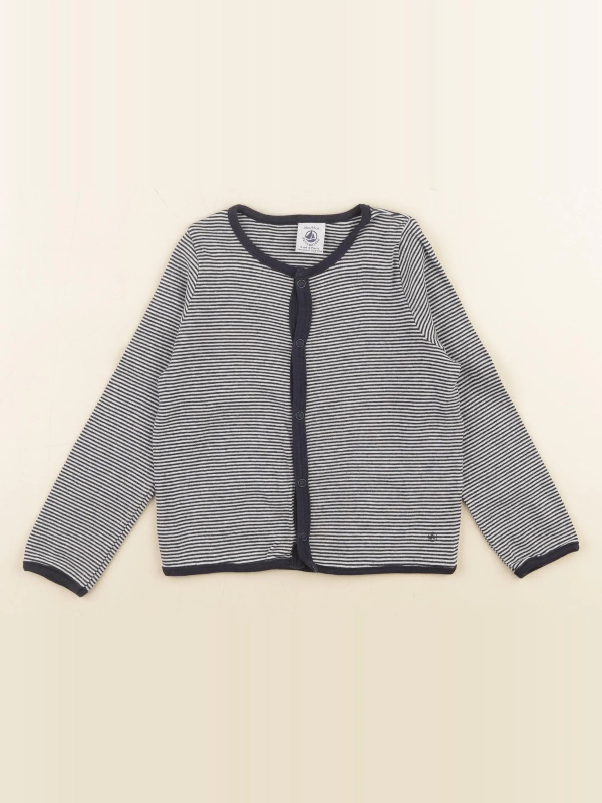 Petit Bateau - tee-shirt bleu - 36 mois