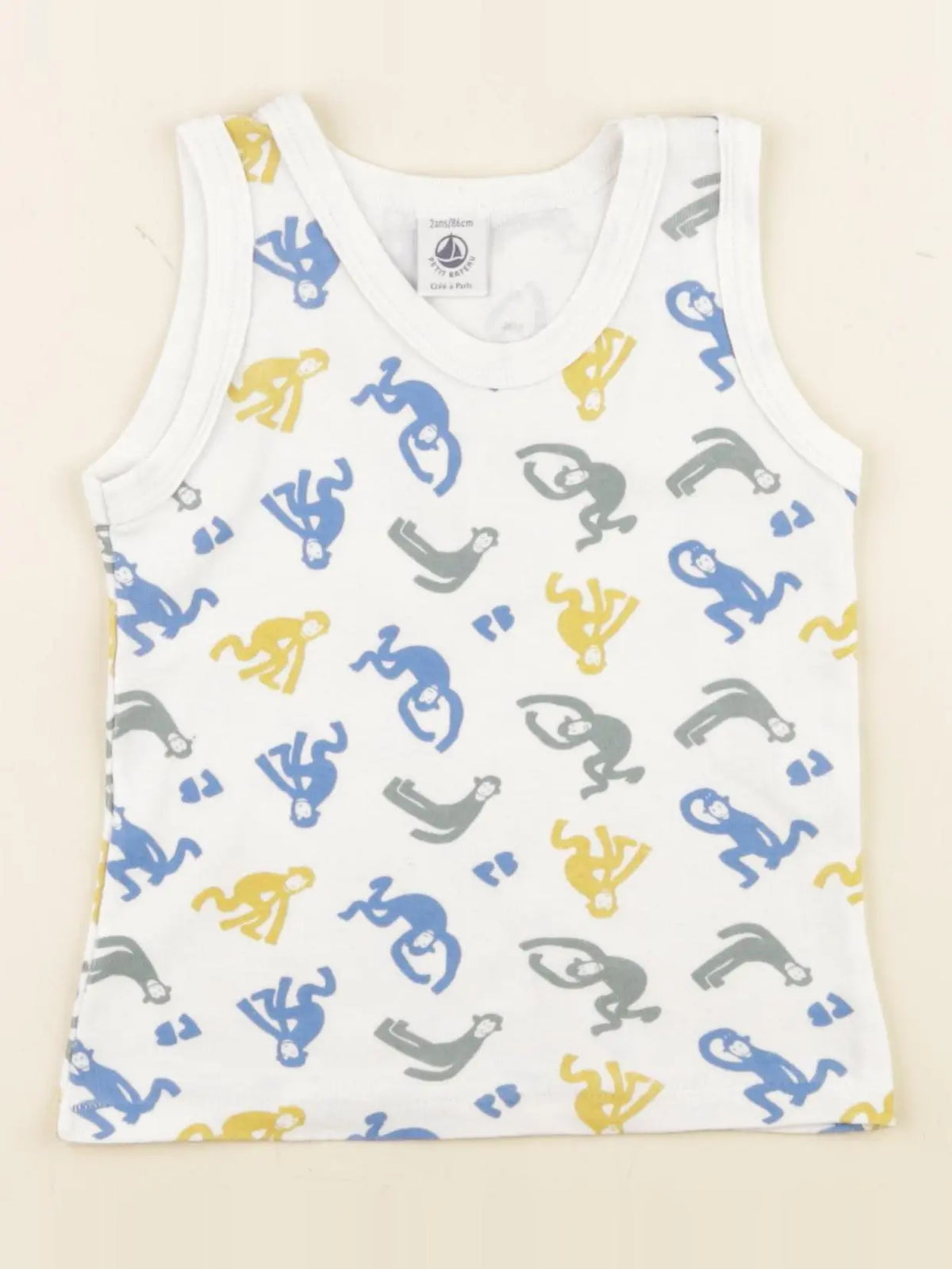 Petit Bateau - maillot de corps blanc - 24 mois