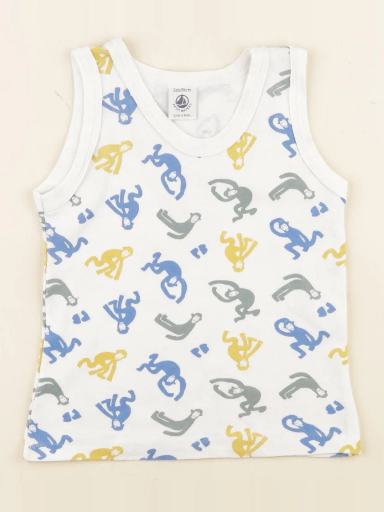 Petit Bateau - maillot de corps blanc - 24 mois