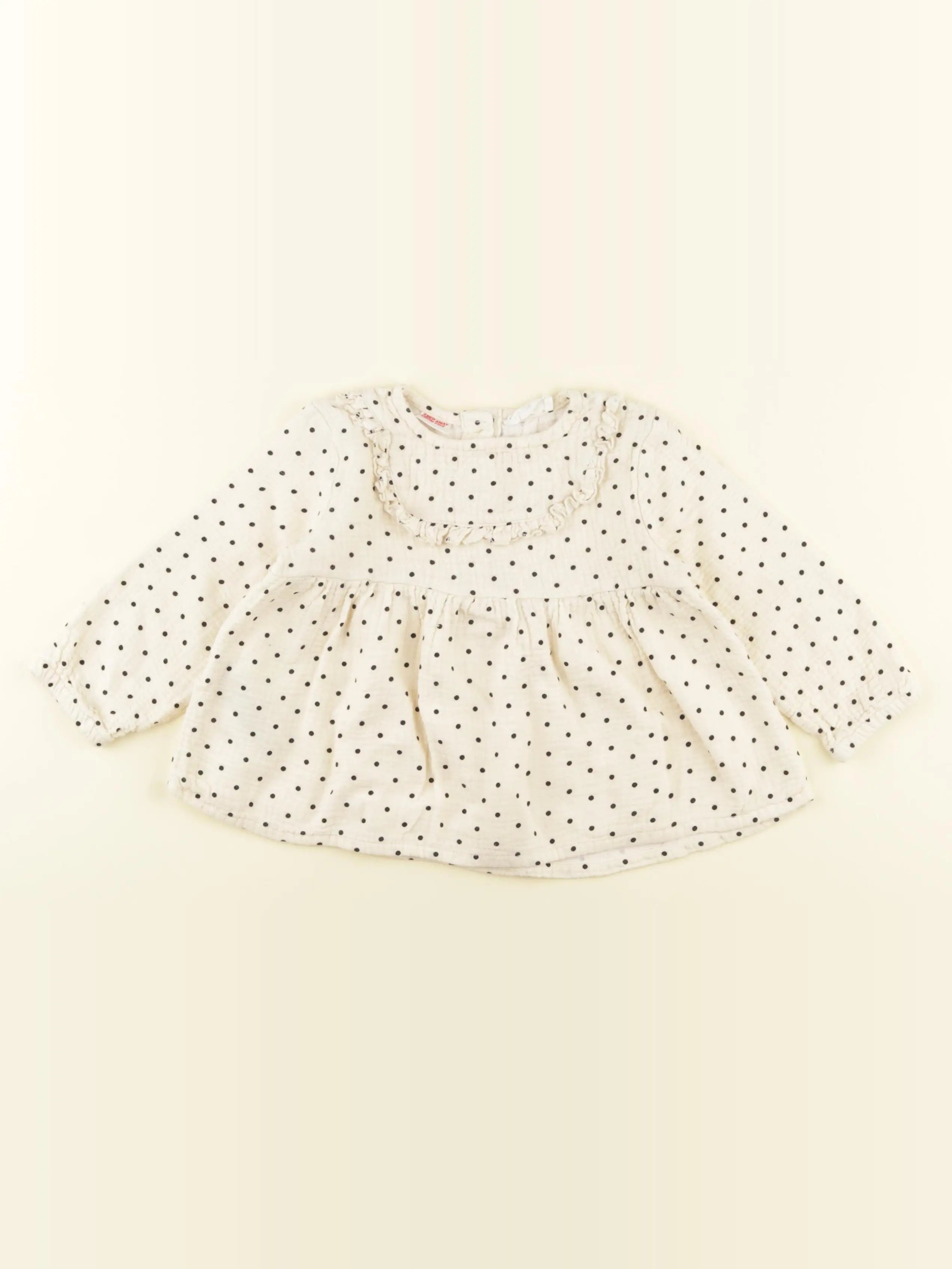 Mango - blouse blanc, noir - 3/4 ans