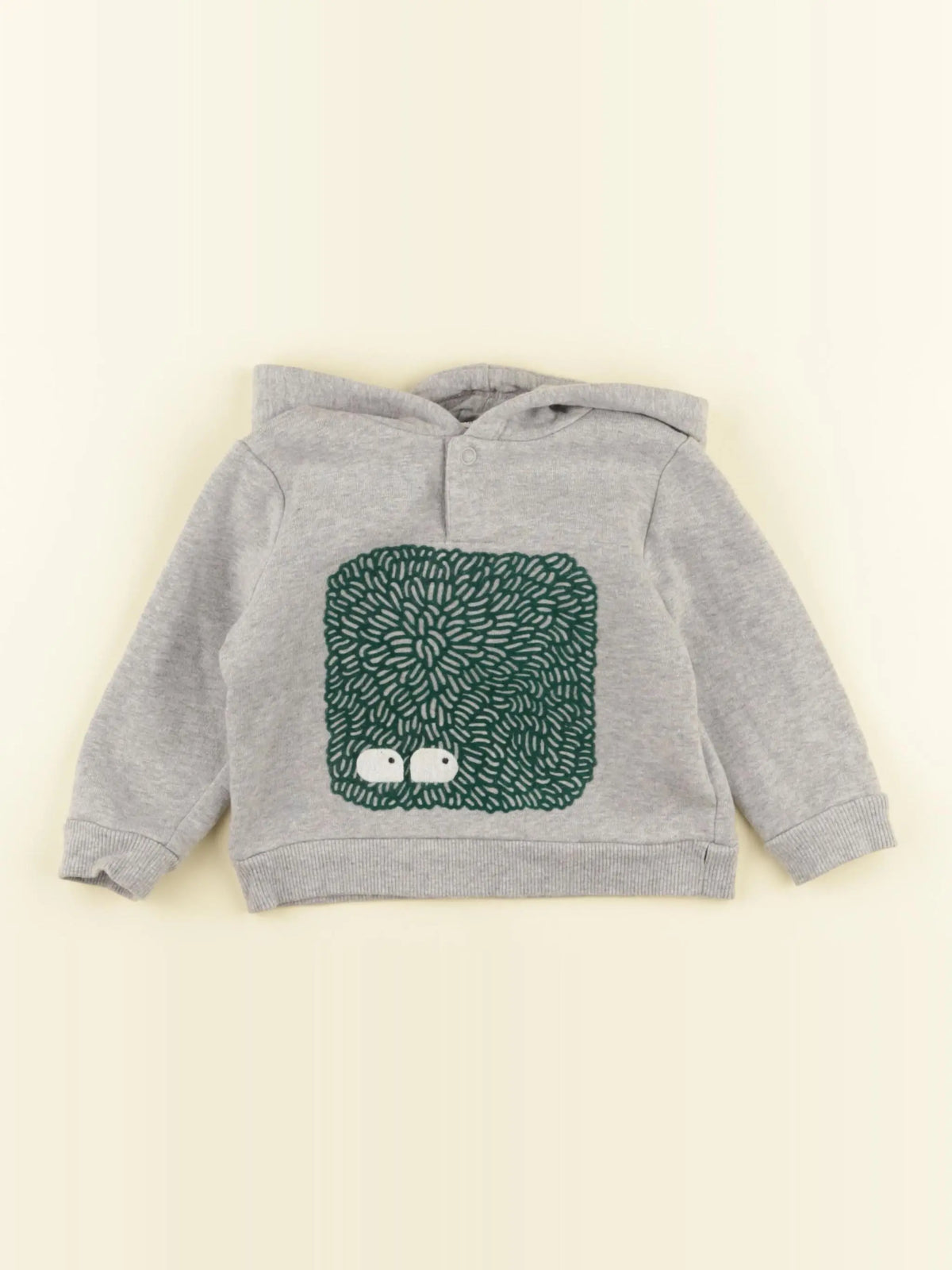 Monoprix - sweat gris - 6/9 mois