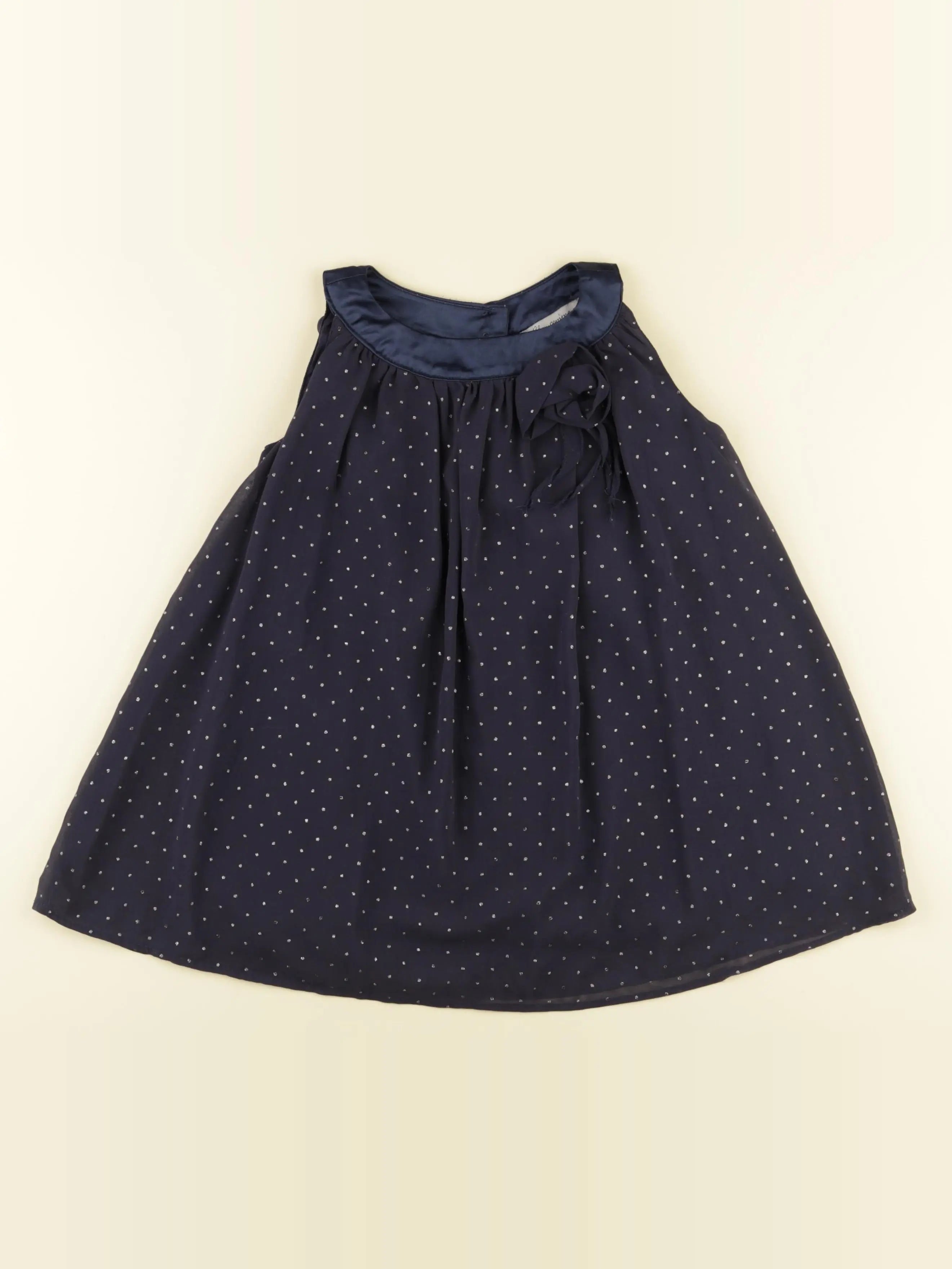 La Redoute - robe bleu, argent - 4 ans