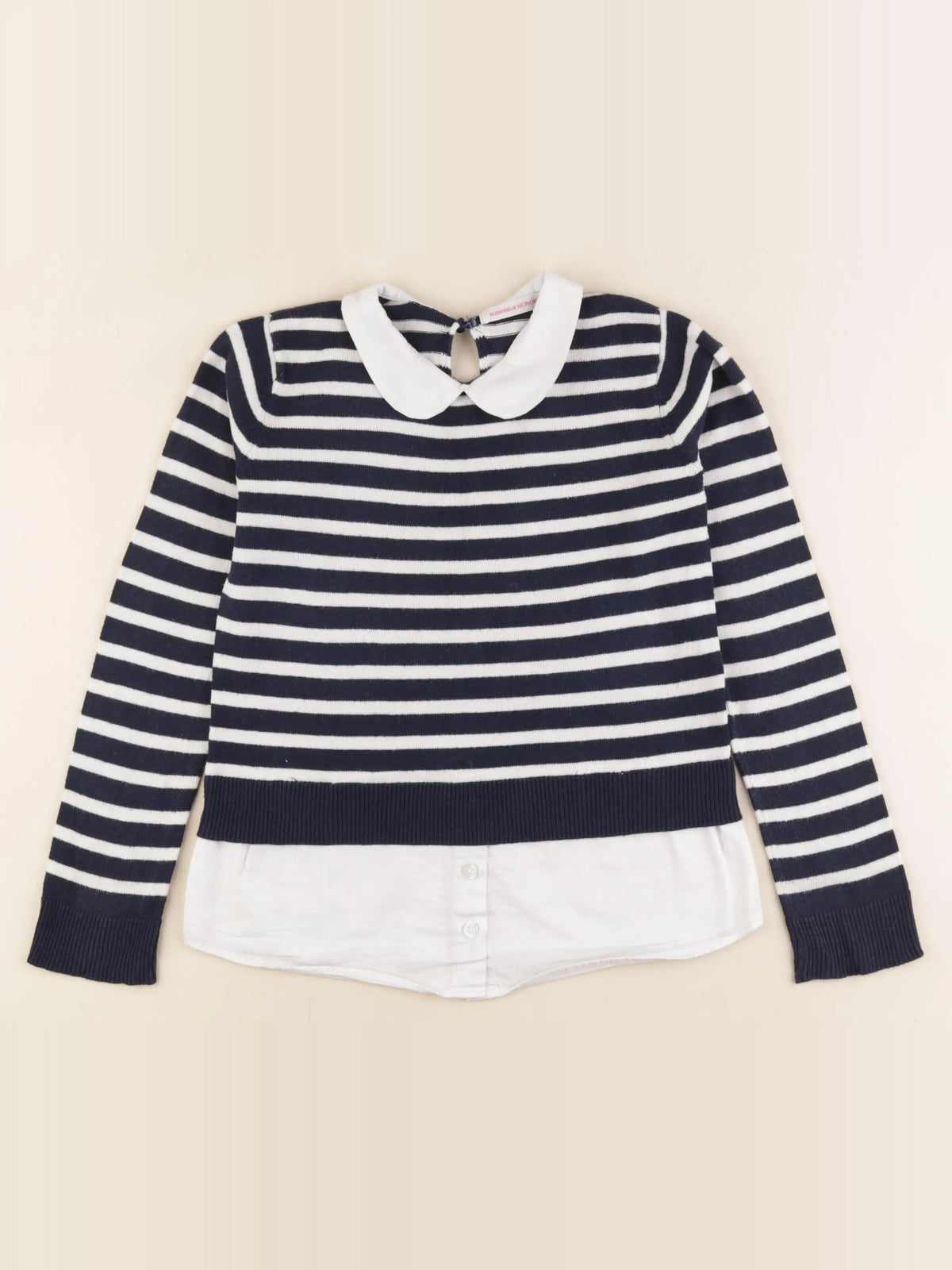 Monoprix - pull bleu - 8 ans