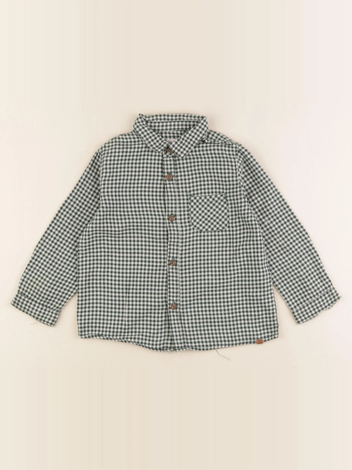 Zara - chemise vert - 18/24 mois