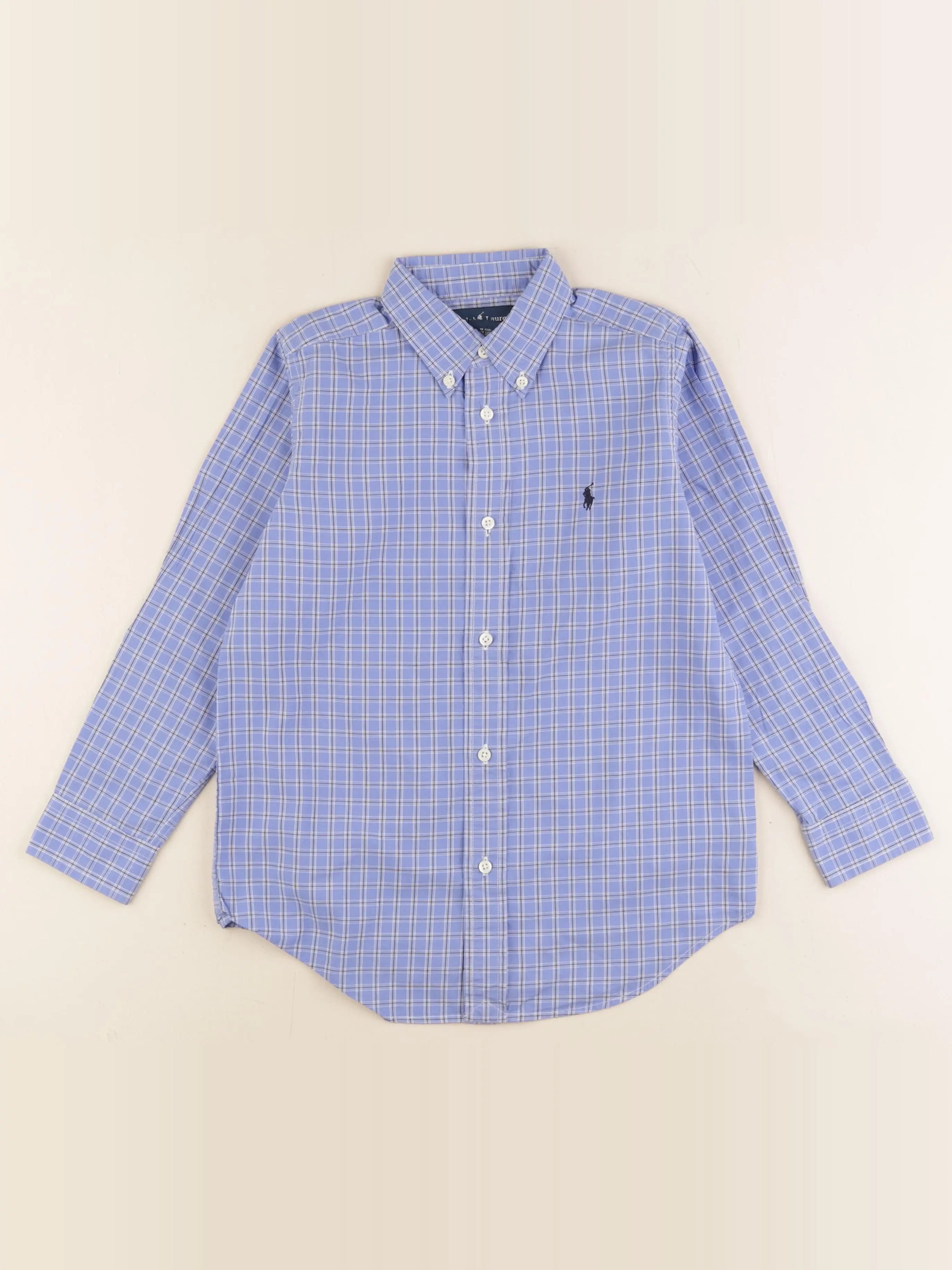 Ralph Lauren - chemise bleu - 7 ans