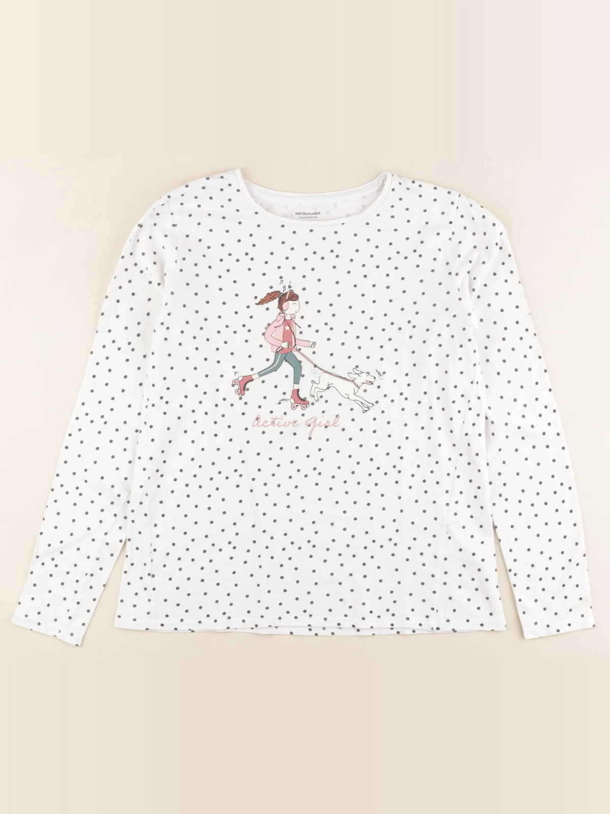 Vertbaudet - tee-shirt blanc - 12 ans