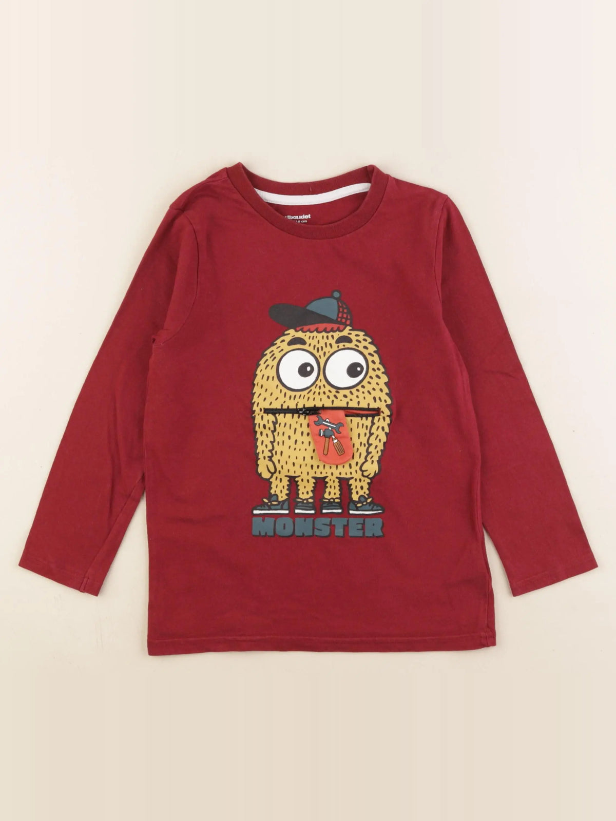 Vertbaudet - tee-shirt rouge - 6 ans