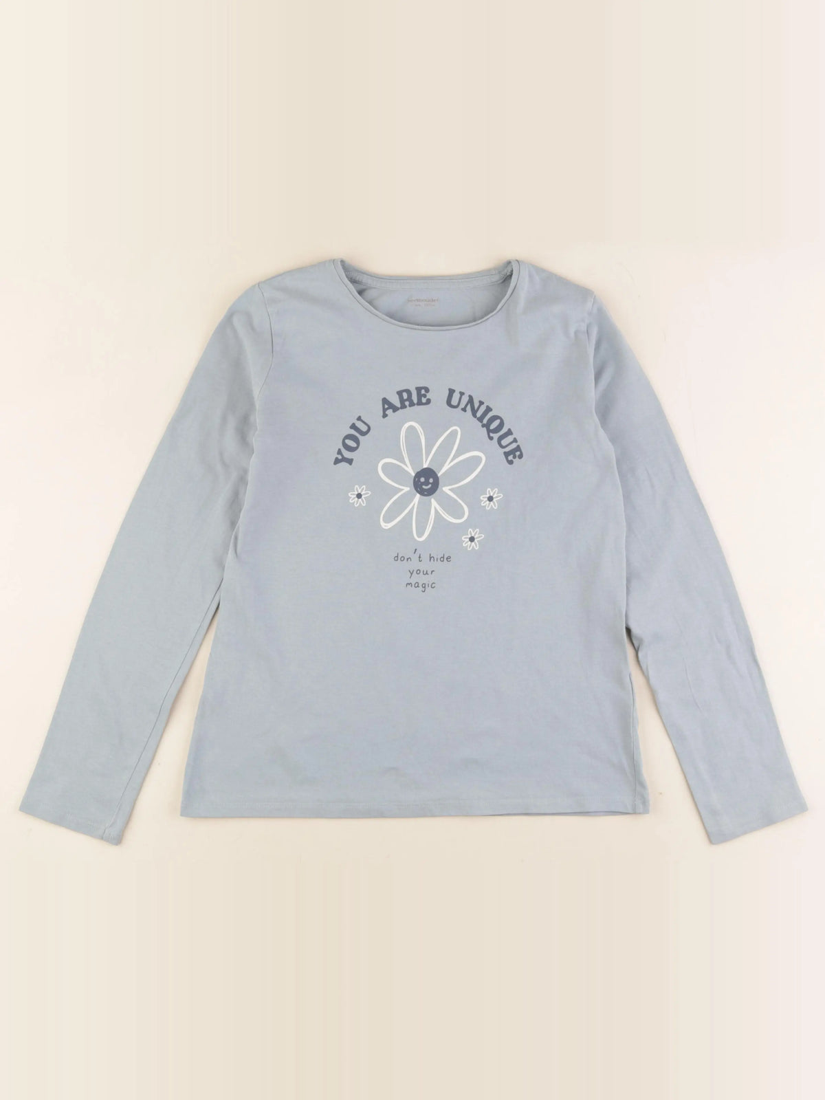 Vertbaudet - tee-shirt bleu - 10 ans