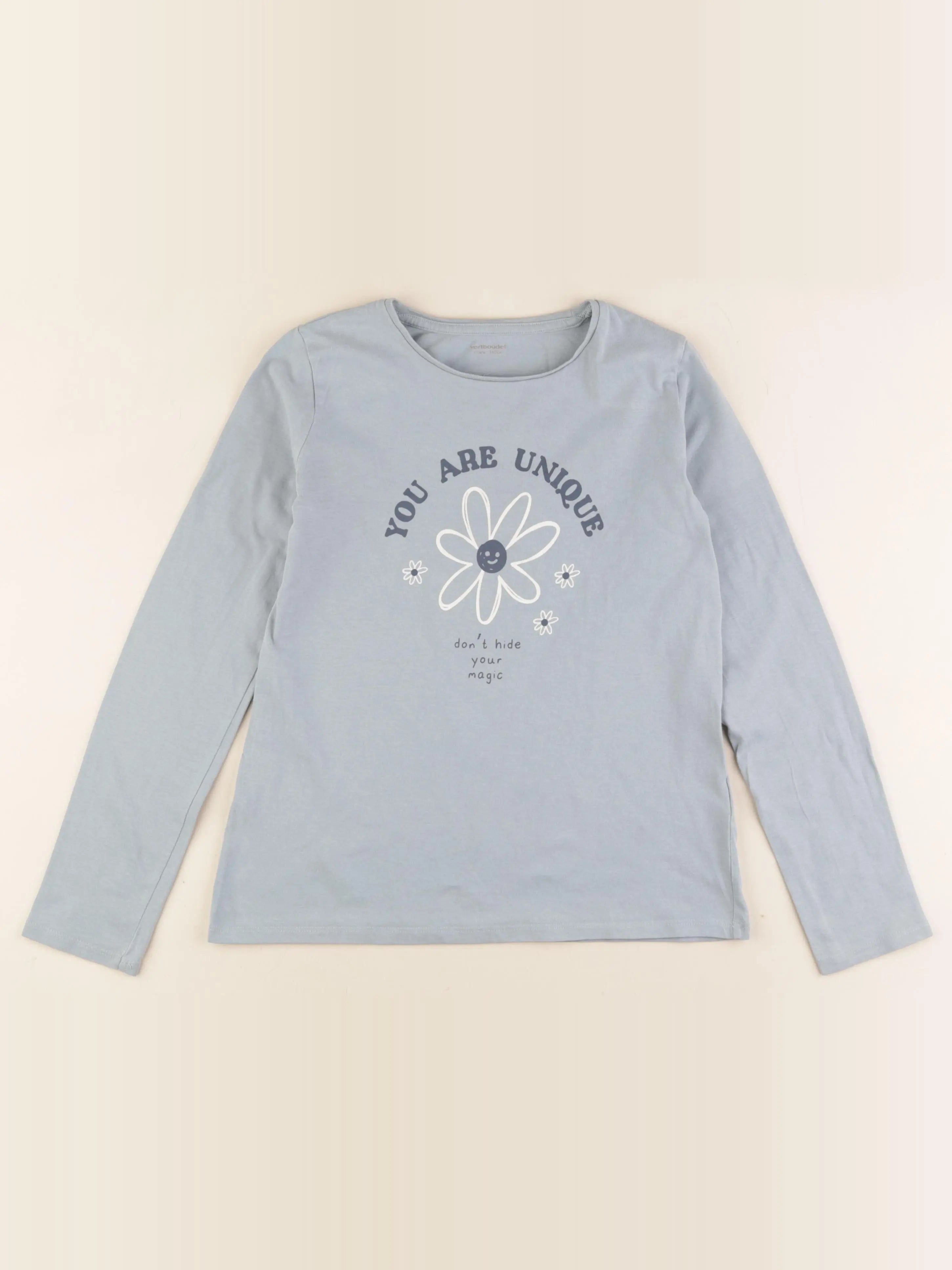 Vertbaudet - tee-shirt bleu - 10 ans