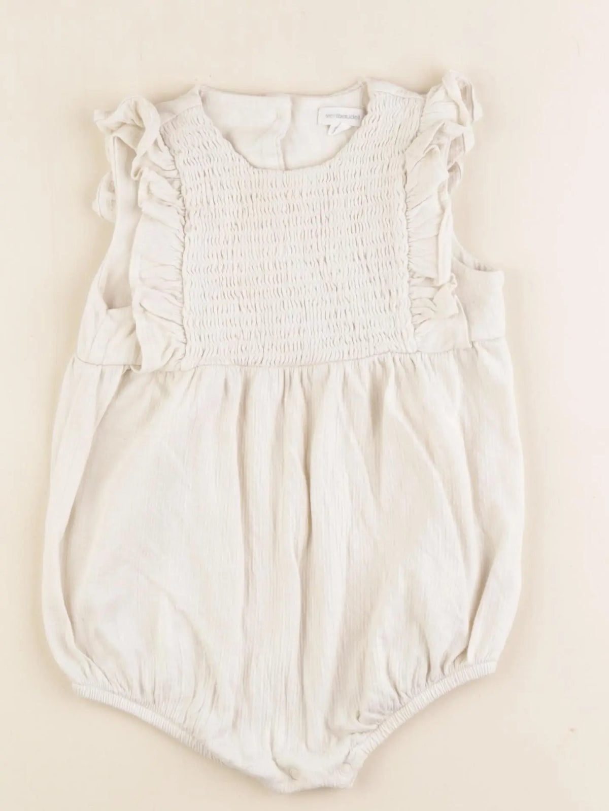 Vertbaudet - combinaison beige - 18 mois