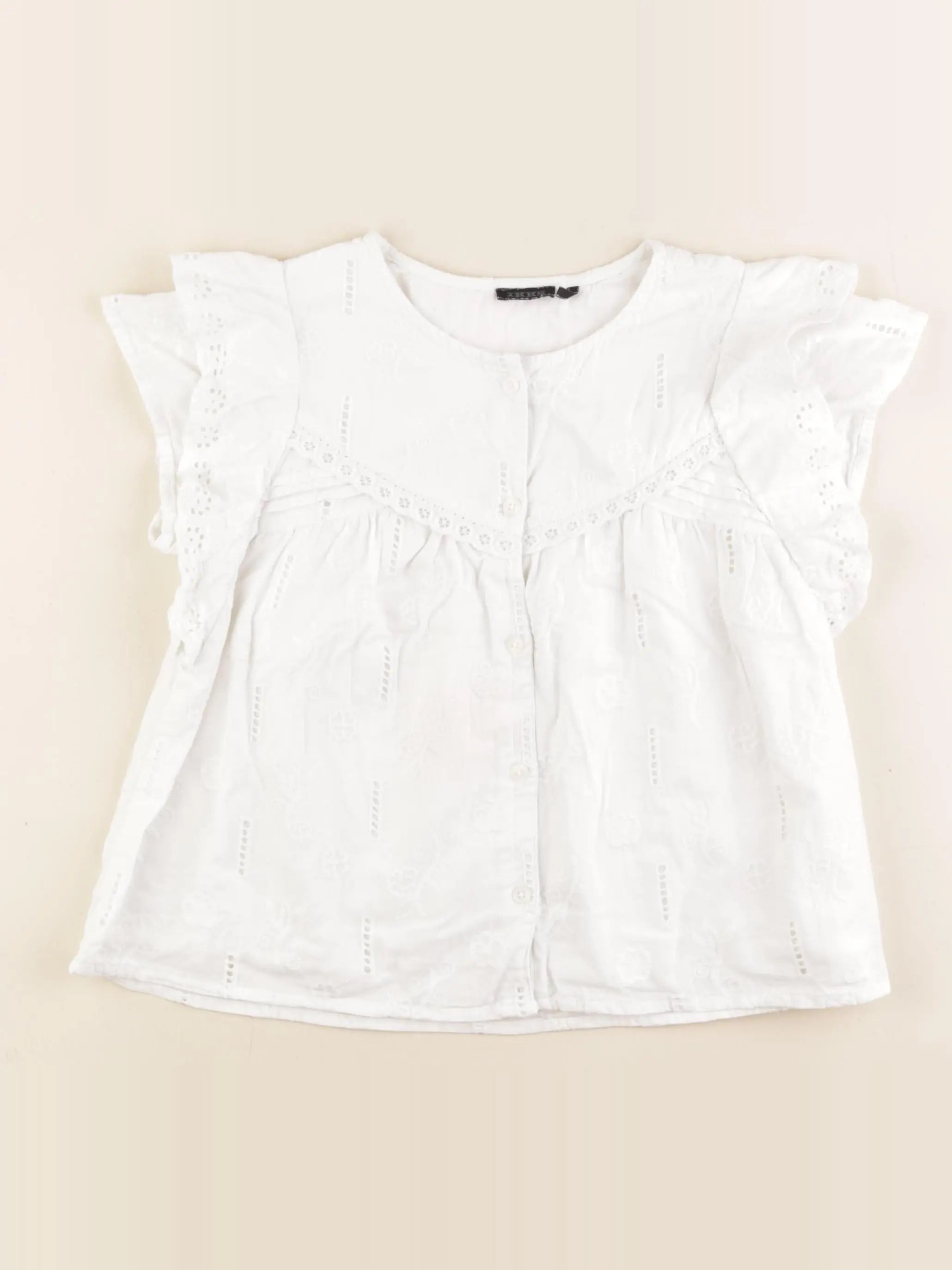 IKKS - blouse blanc - 8 ans