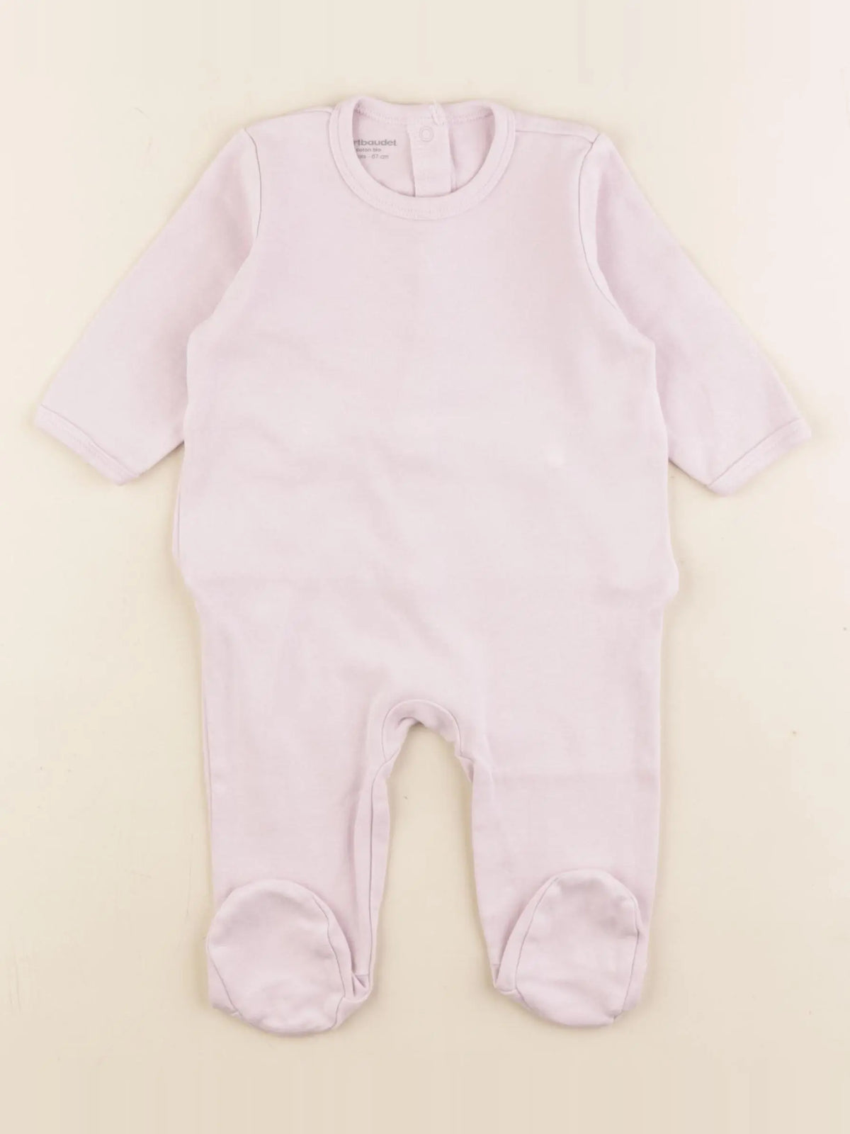 Vertbaudet - pyjama coton violet - 6 mois