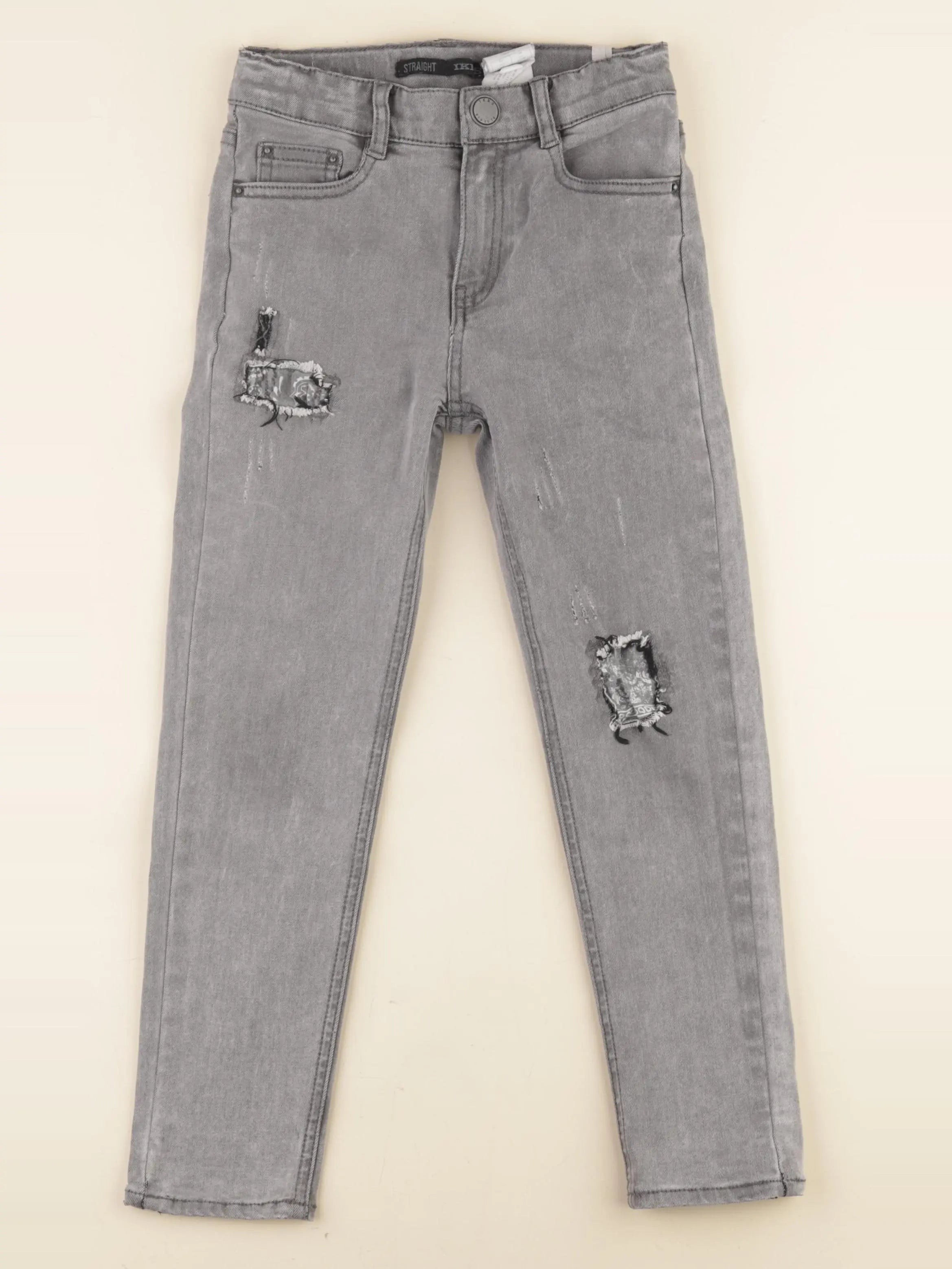 IKKS - jean gris - 8 ans