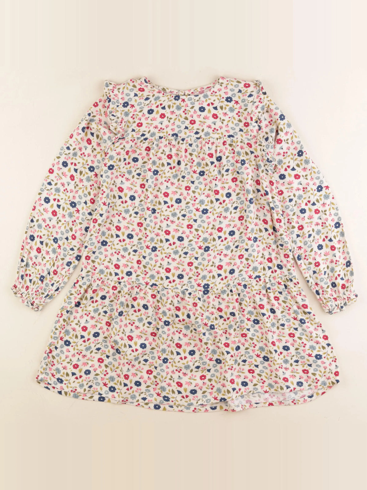 Vertbaudet - robe multicolore - 7 ans